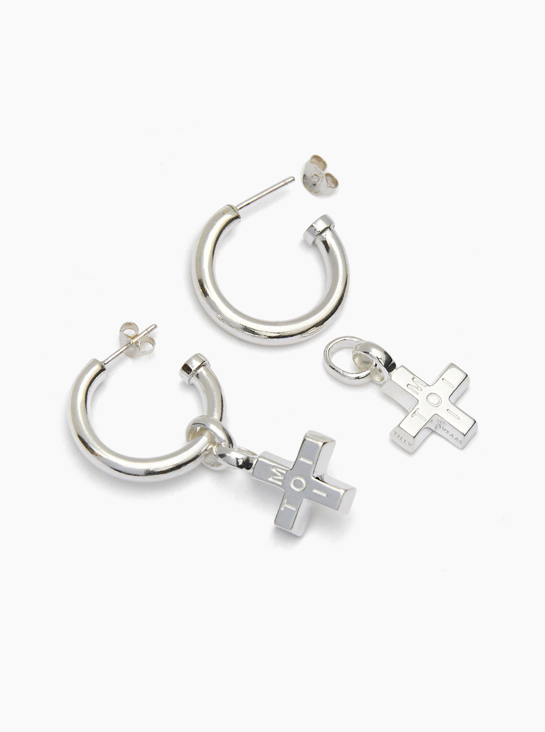 Silver Moi + Toi Earrings
