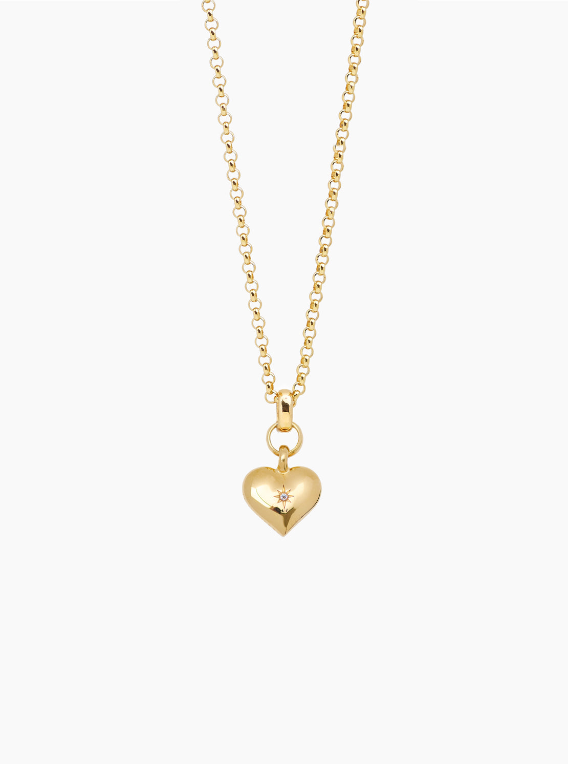 Small Gold Heart on Belcher Chain