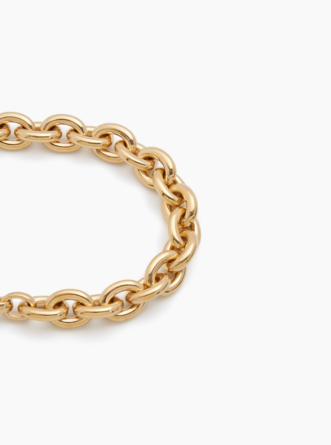 Small Gold Round Linked Bracelet