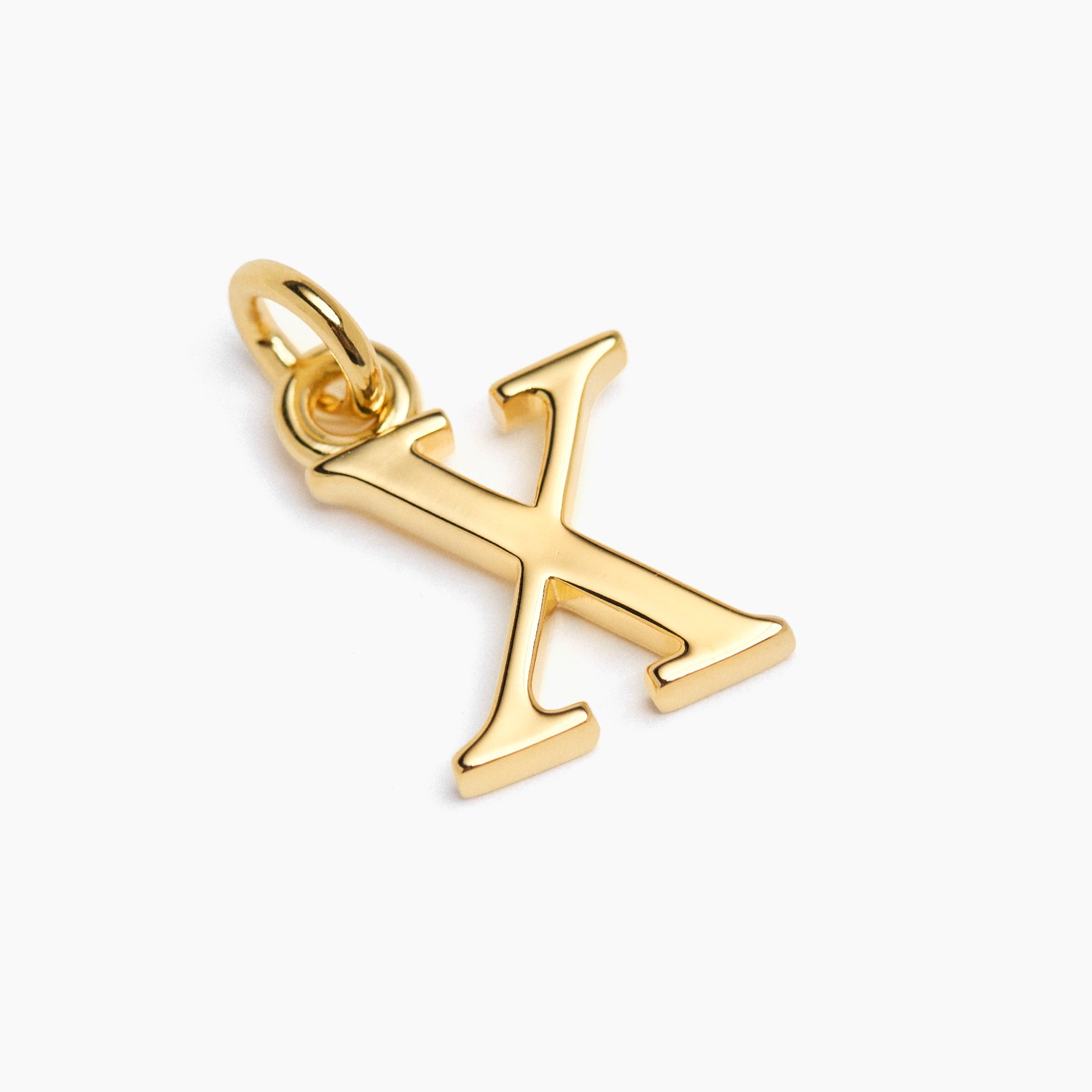 Small Gold X Charm