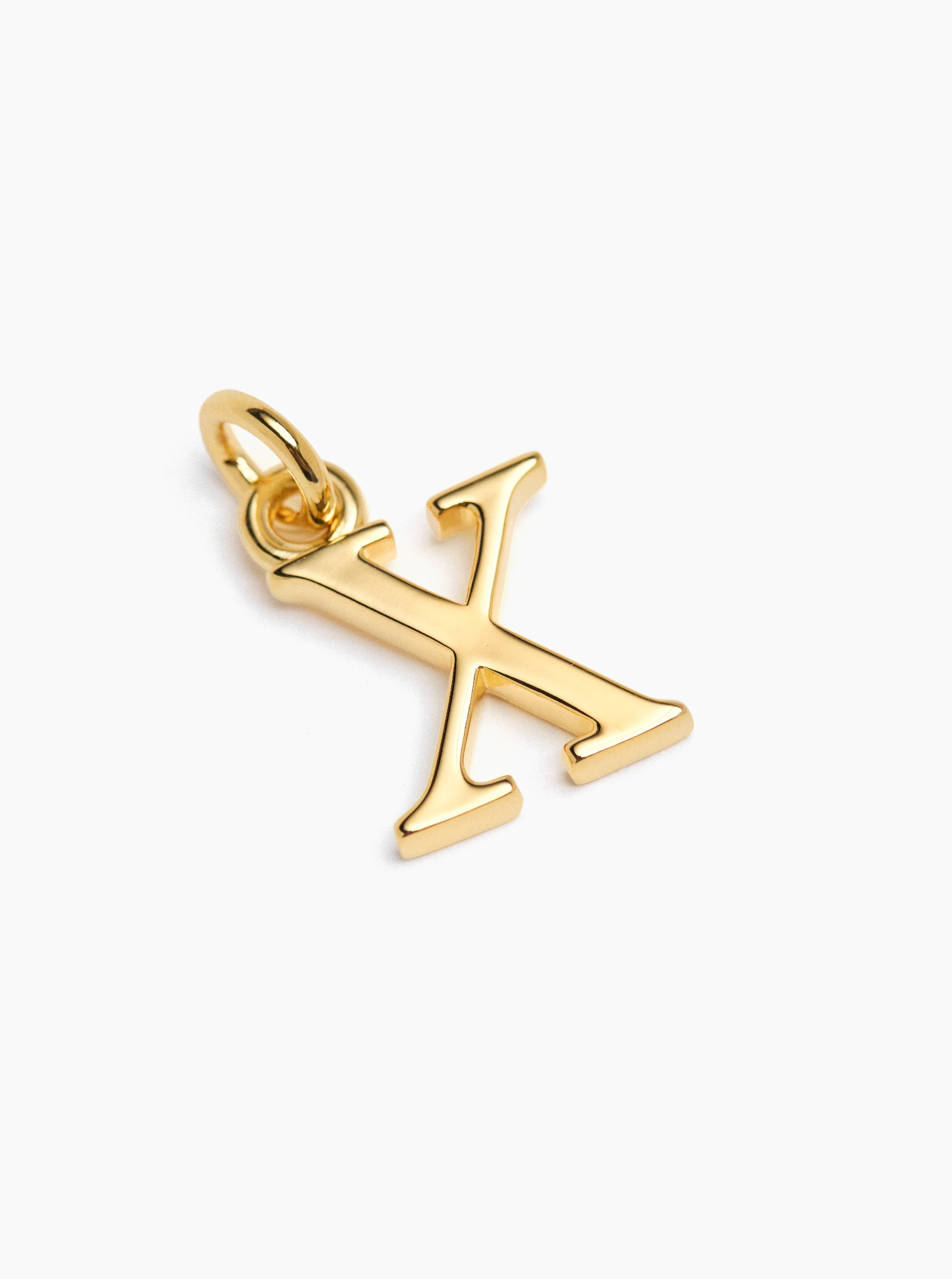Small Gold X Charm