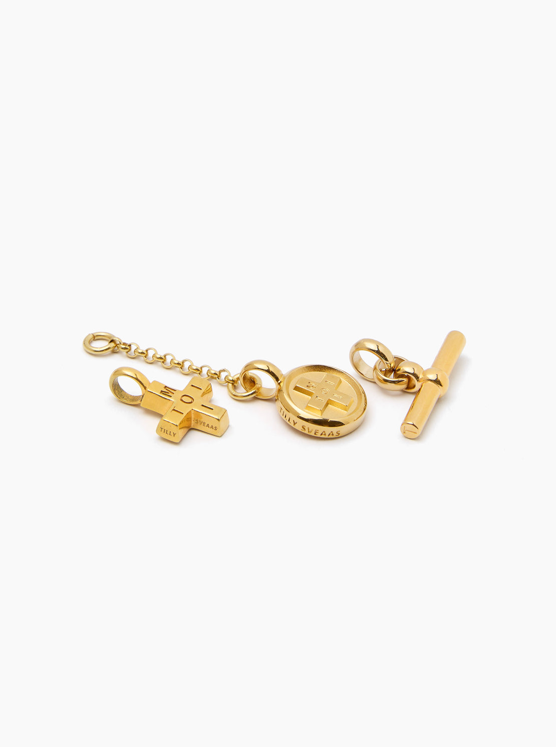 Gold Moi + Toi ClipT Cluster Necklace