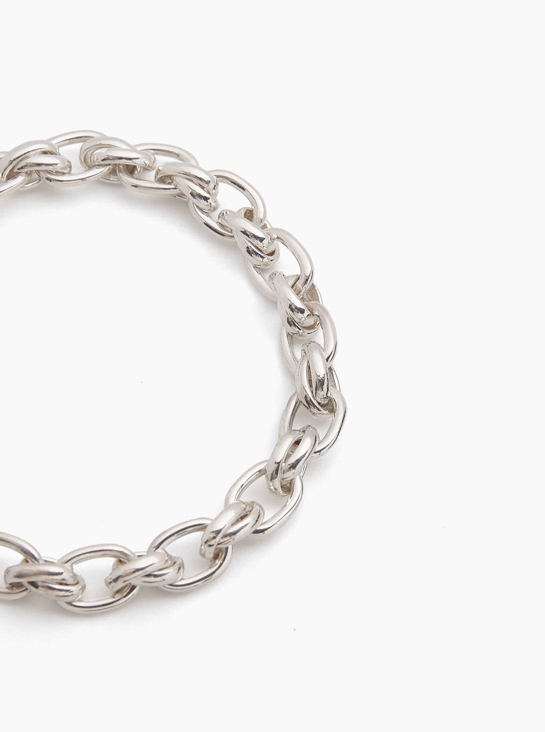 Small Silver Double Link Bracelet