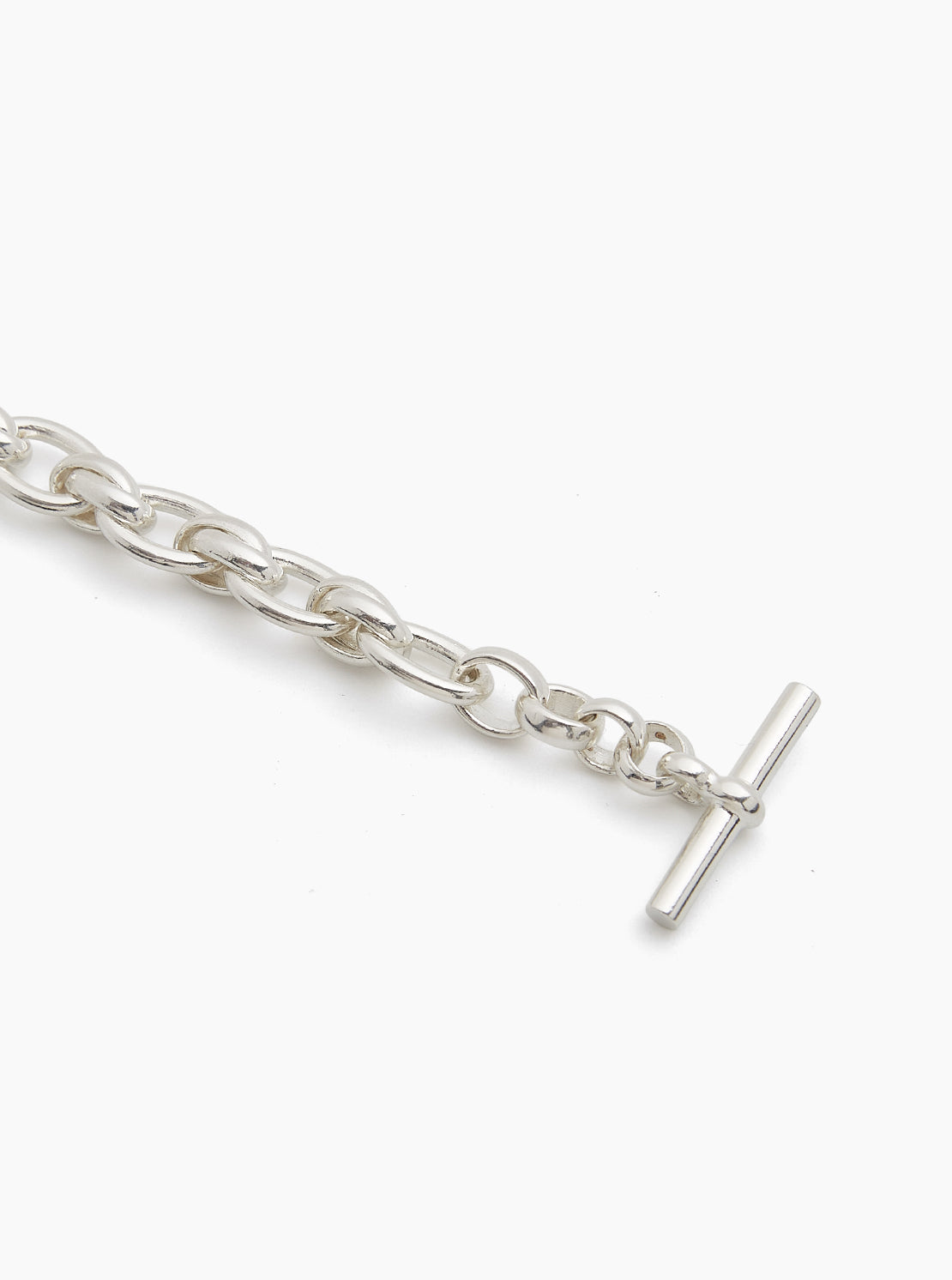 Small Silver Double Link Necklace