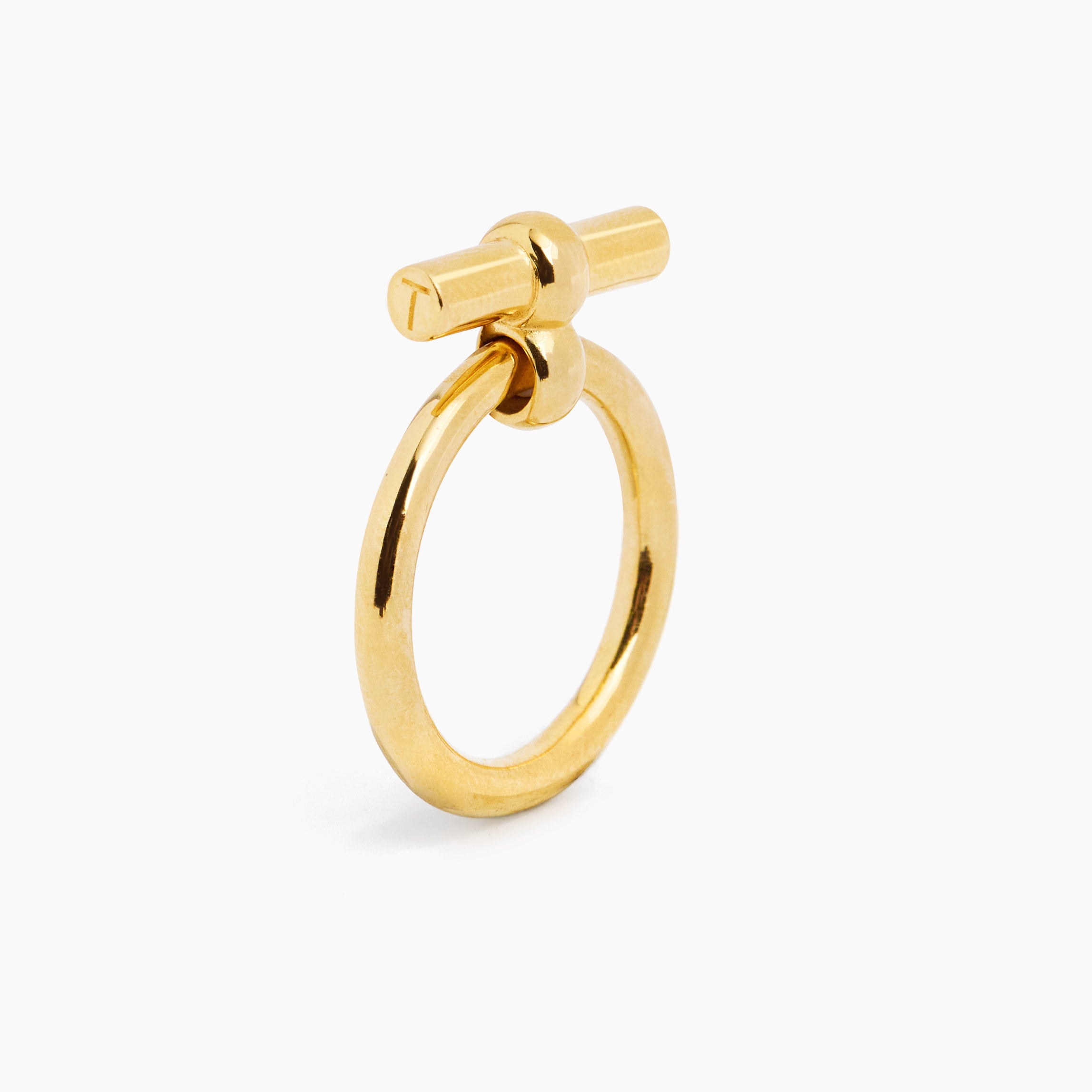 Mini Gold T-Bar Eternity Ring