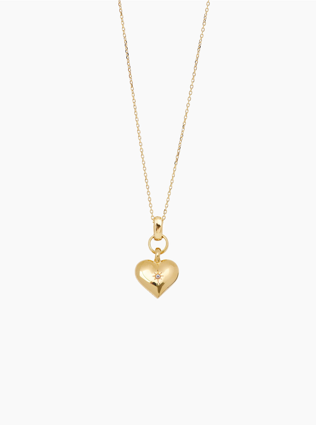 Small Gold Heart on Trace Chain