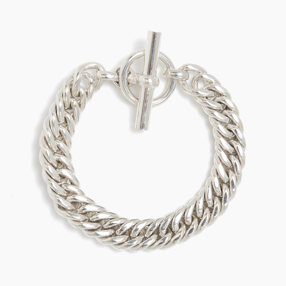 Small Silver Curb Link Bracelet