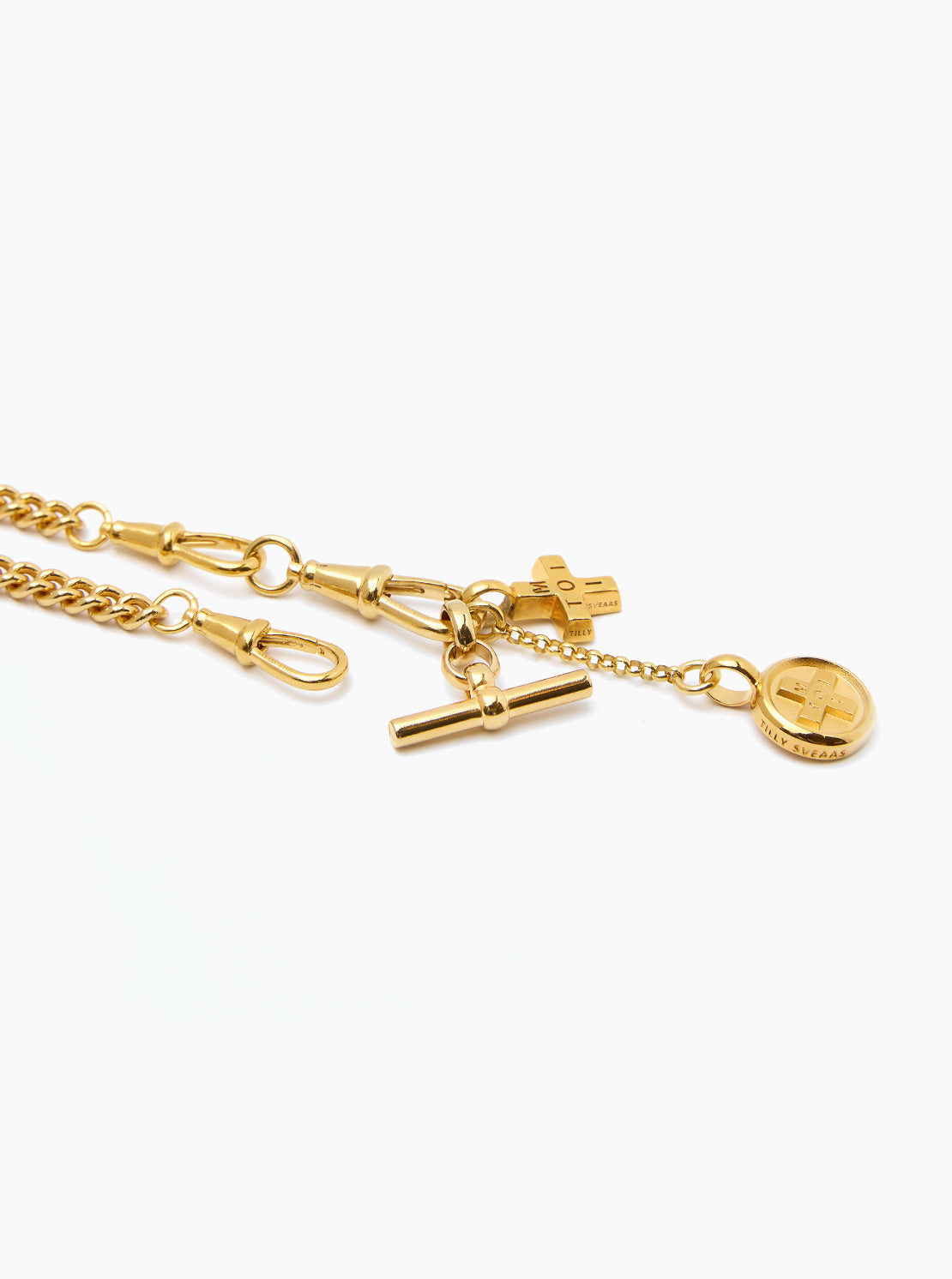 Gold Moi + Toi ClipT Cluster Necklace