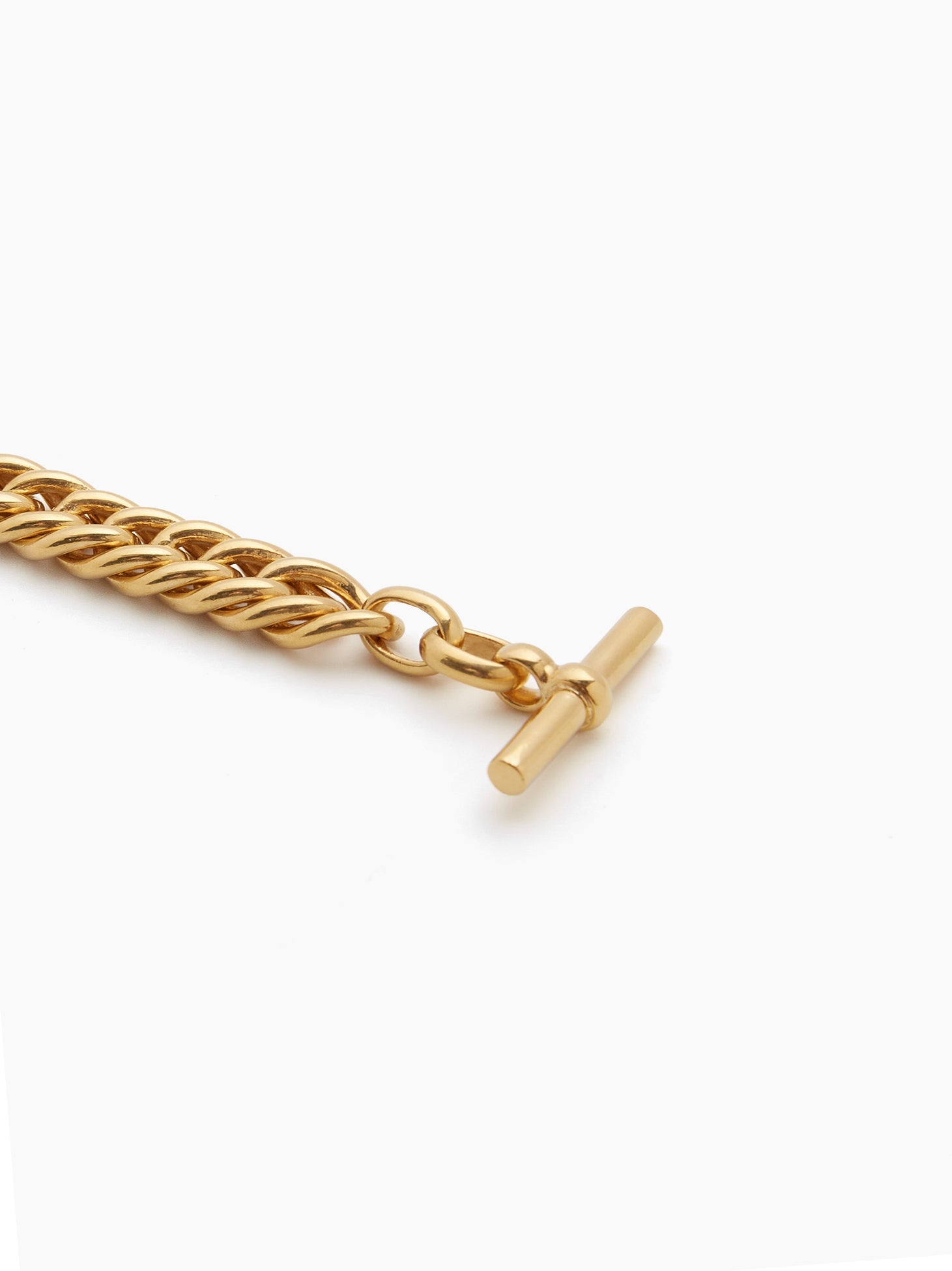 Small Gold Curb Link Bracelet