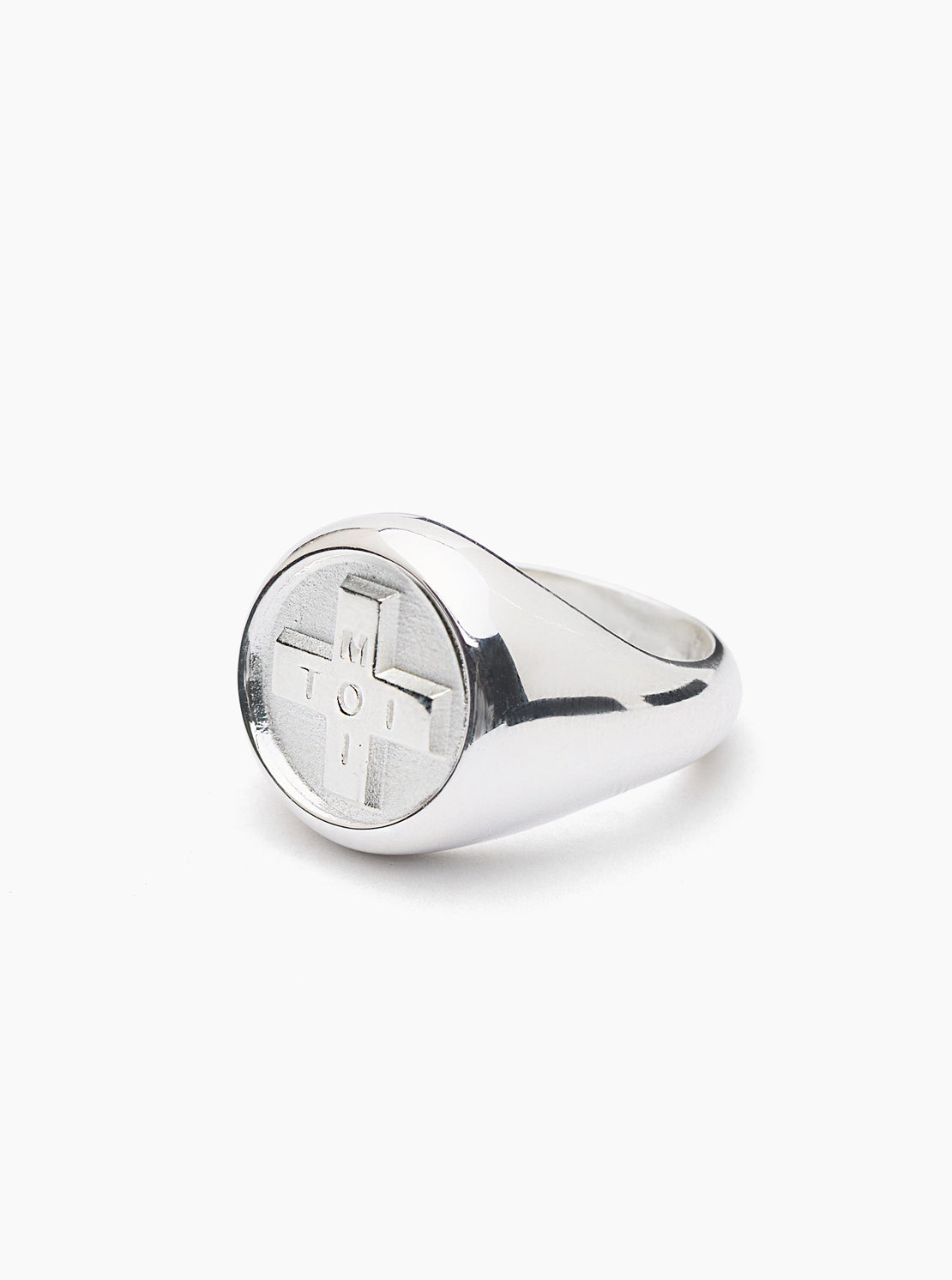 Silver Moi + Toi Signet Ring