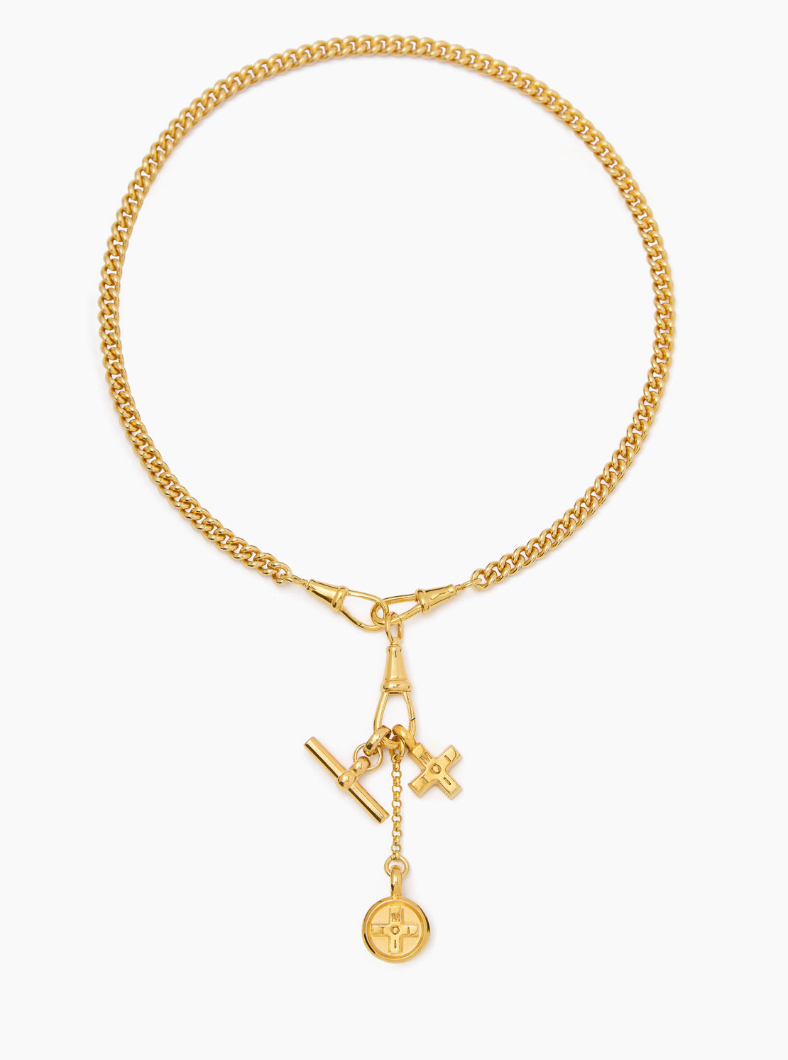 Gold Moi + Toi ClipT Cluster Necklace