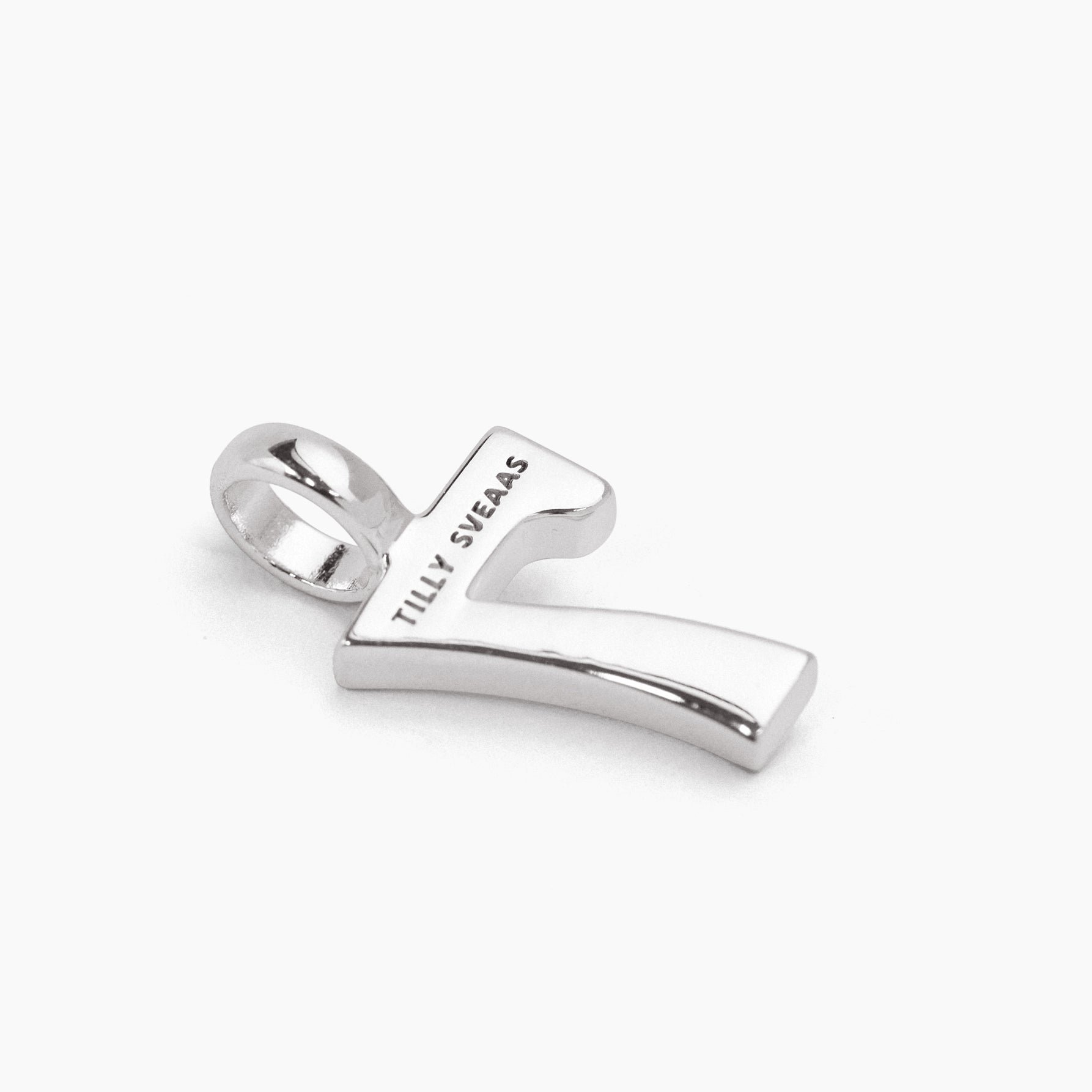 Small Silver 7 Charm