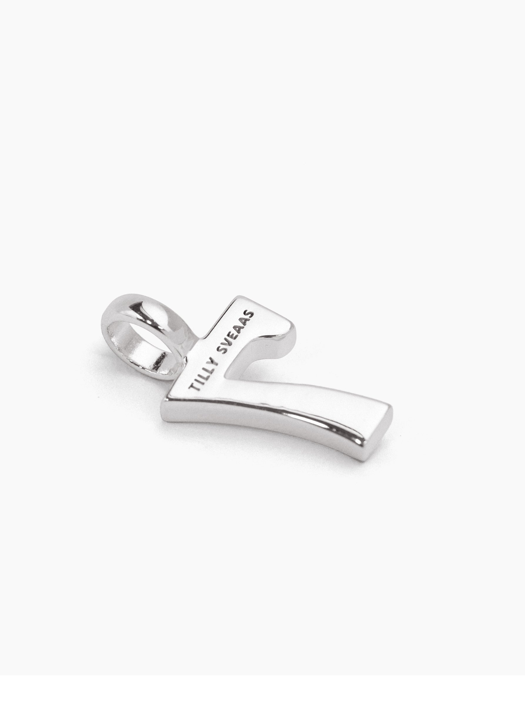 Small Silver 7 Charm