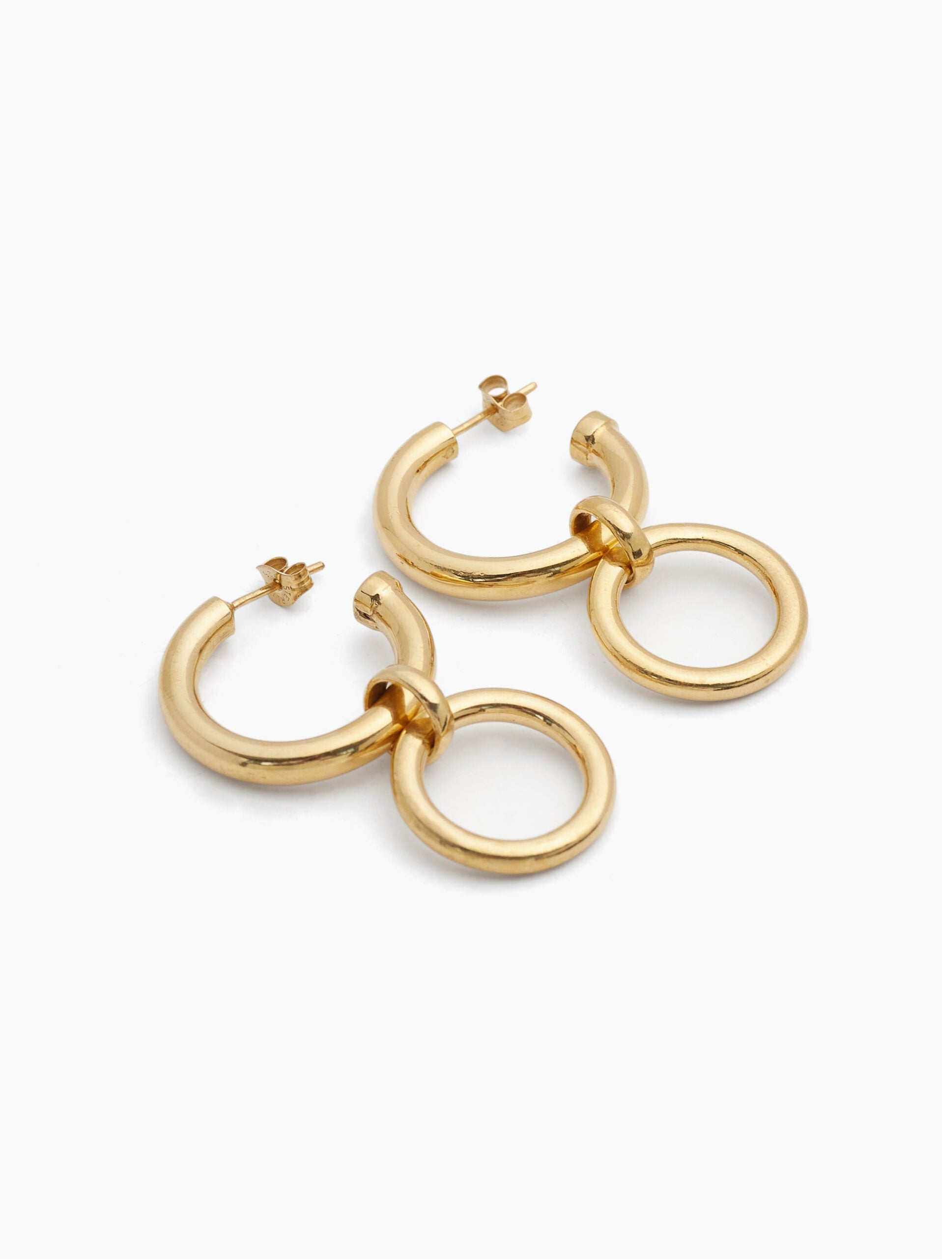Large Gold Eternity Earrings
