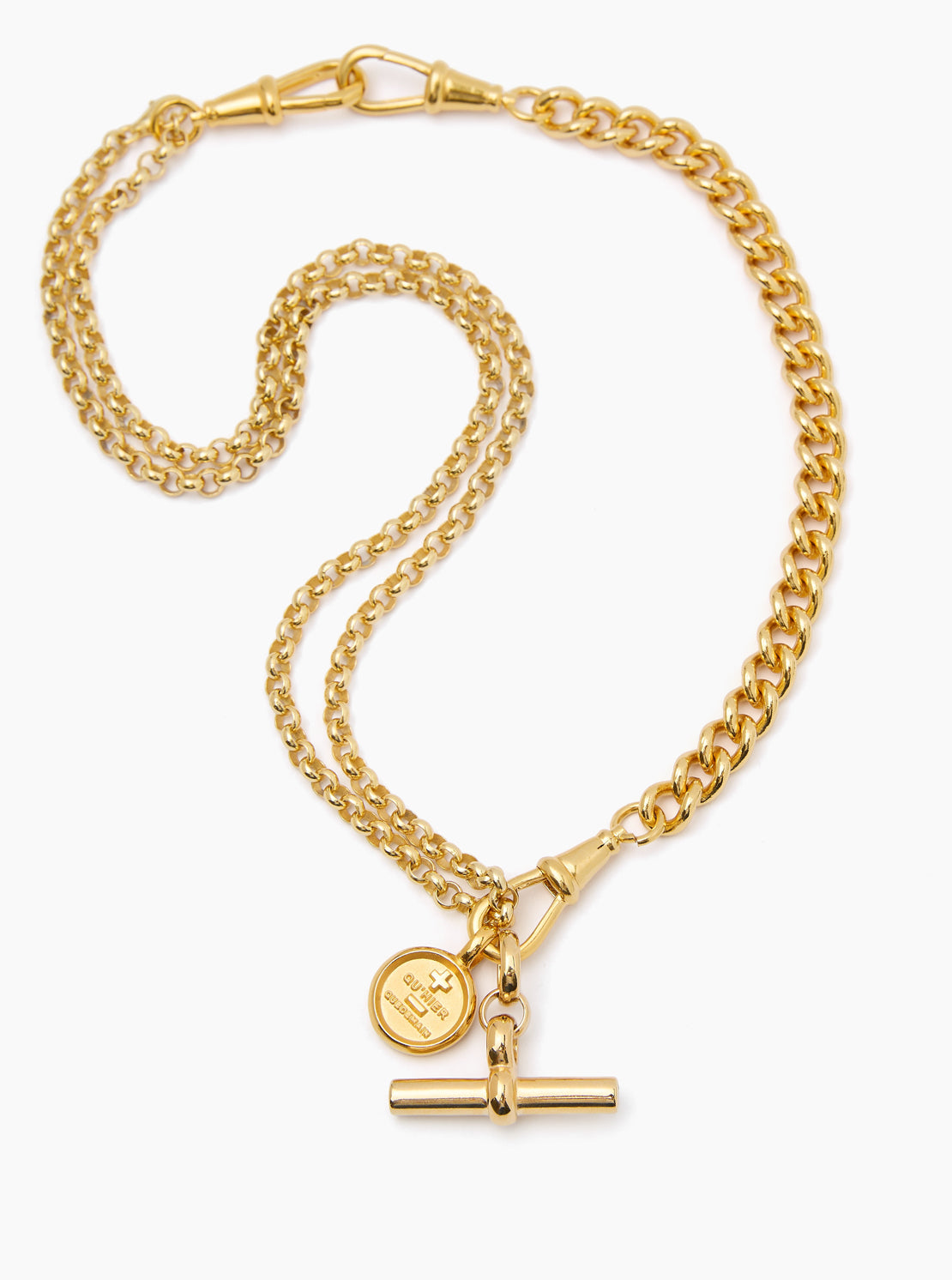 Gold Moi + Toi Mixed Link Necklace Set