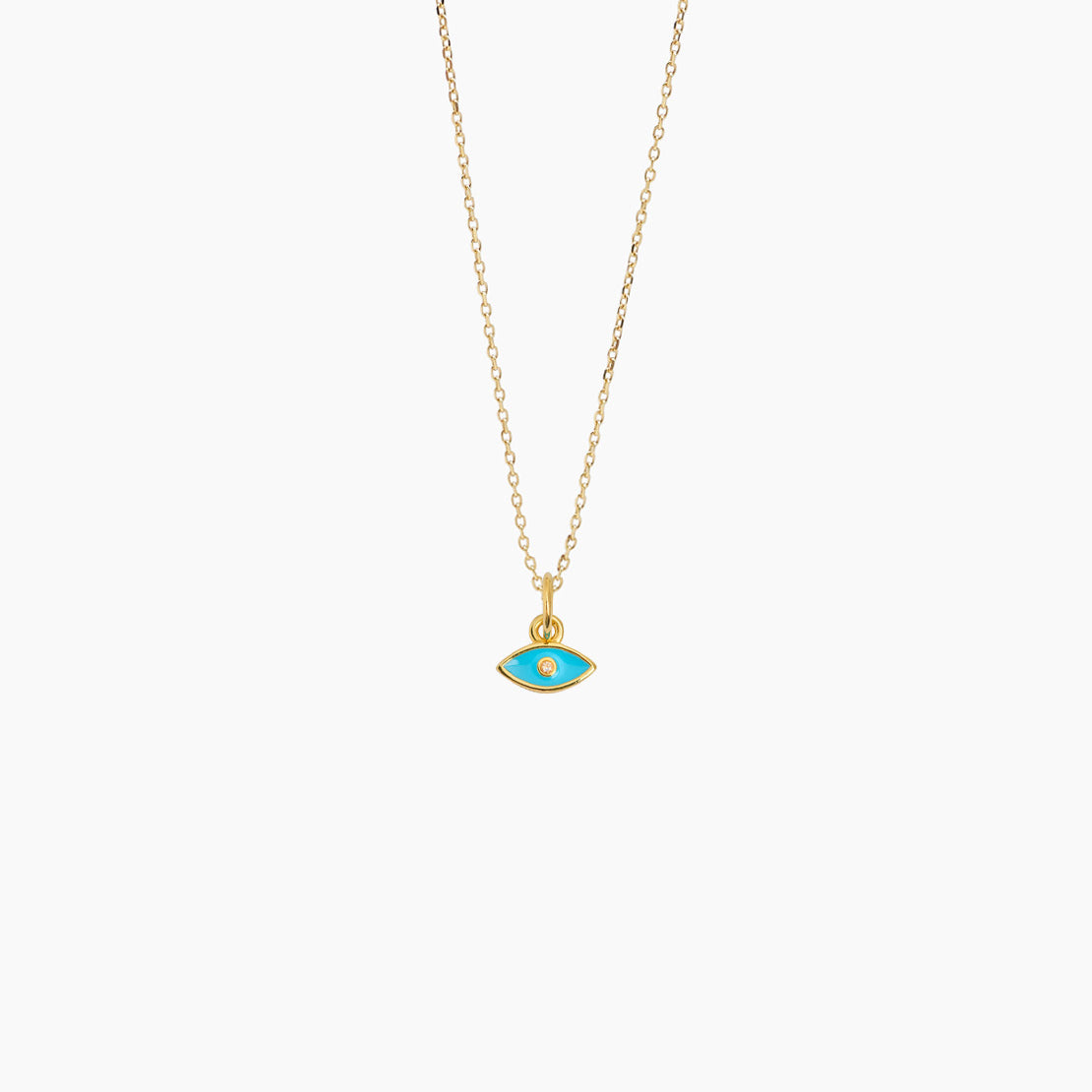 Turquoise Evil Eye on Trace Chain