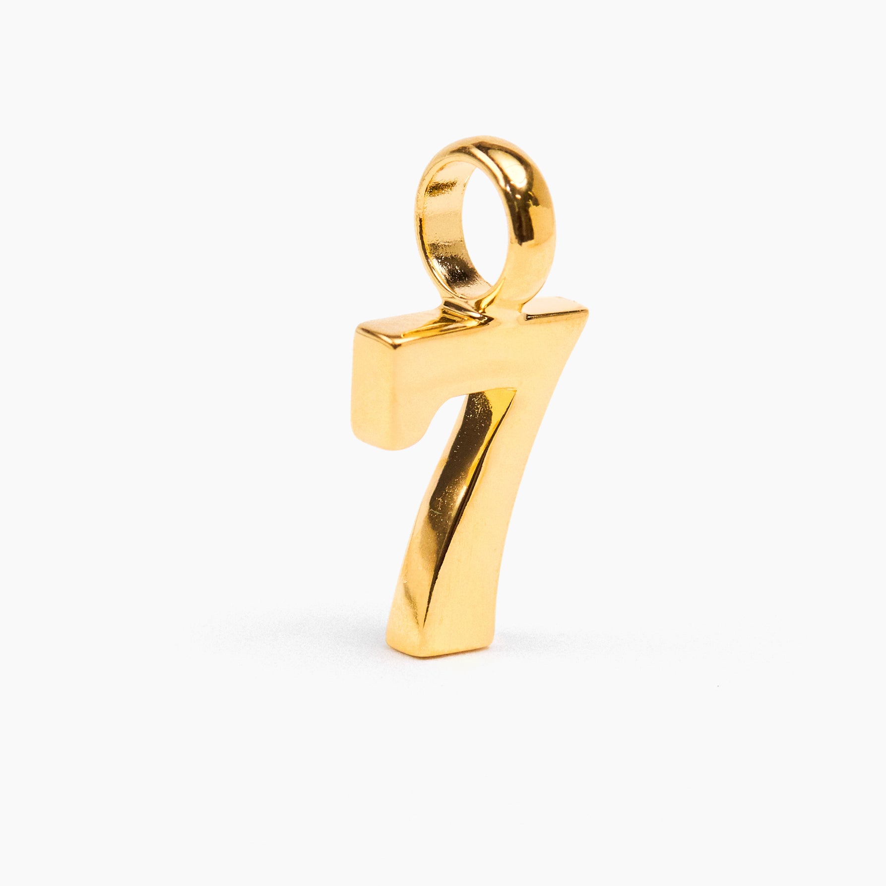Small Gold 7 Charm