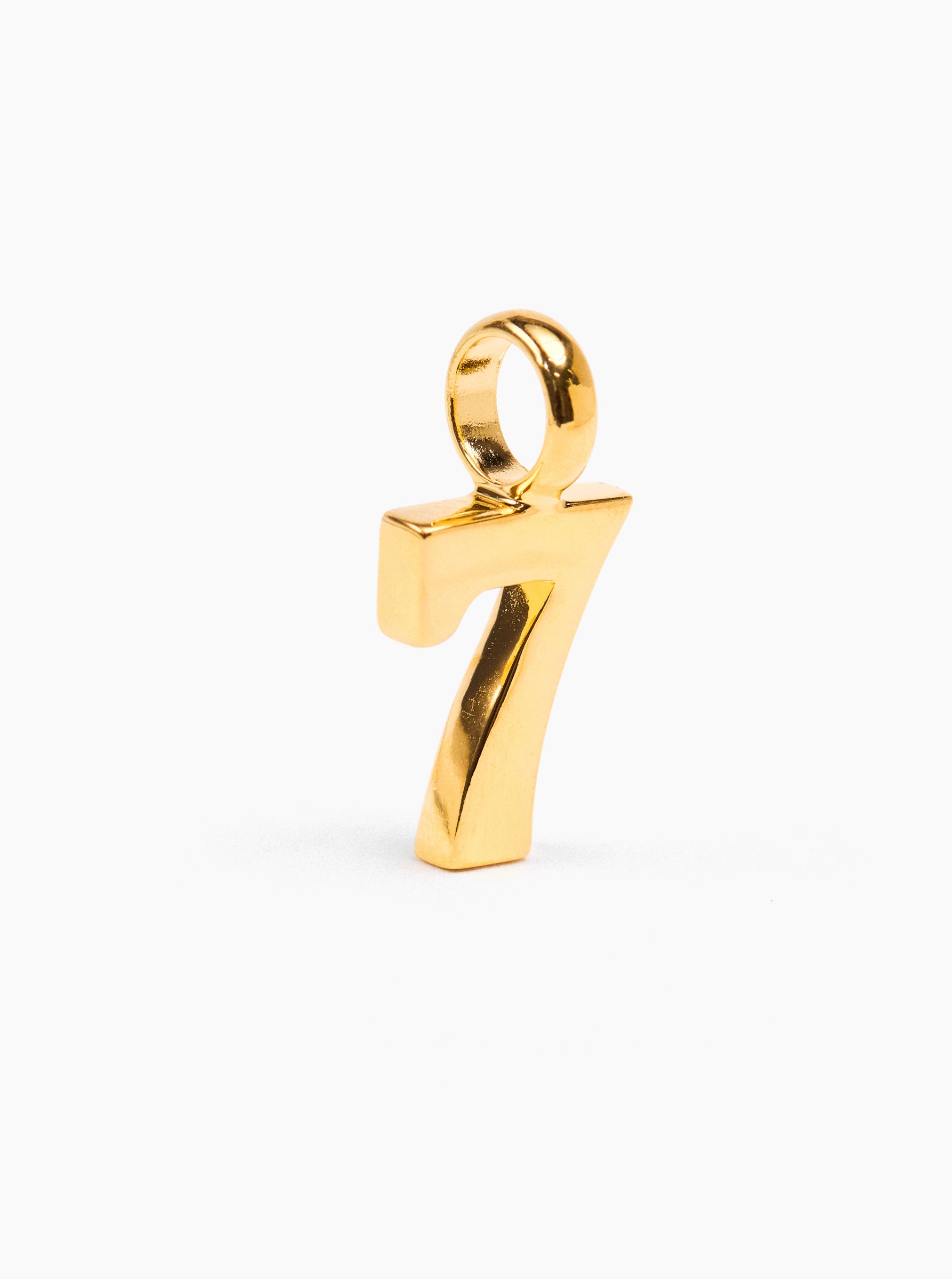 Small Gold 7 Charm