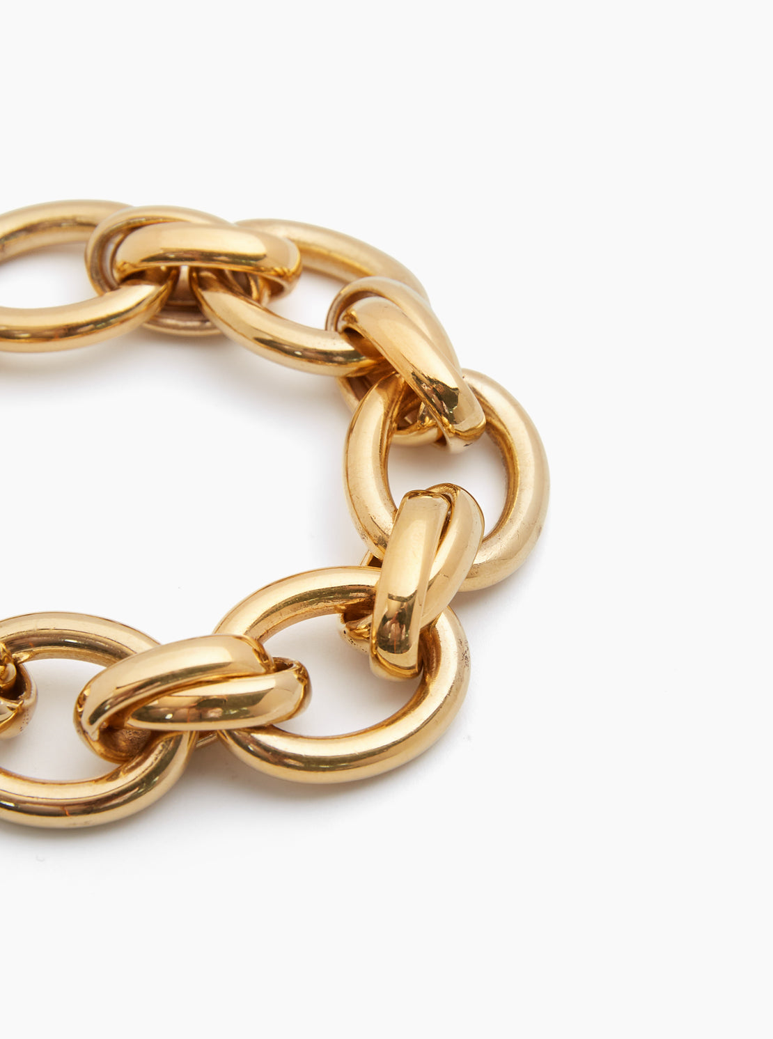 Giant Gold Double Linked Bracelet