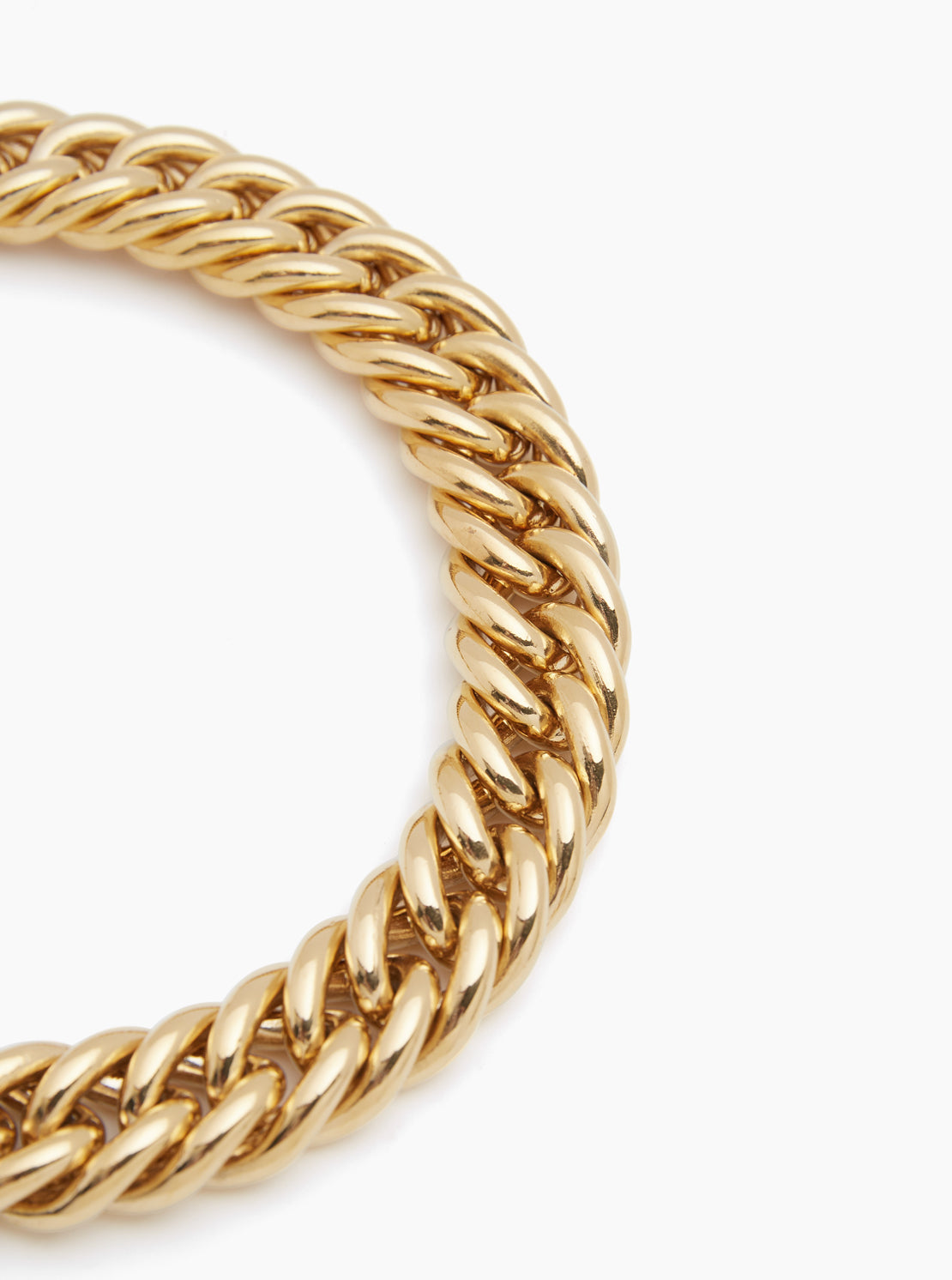 Giant Gold Curb Chain Necklace