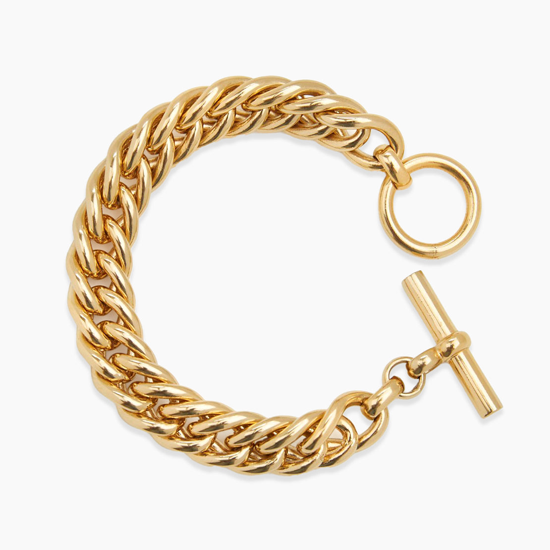 Medium Gold Curb Link Bracelet
