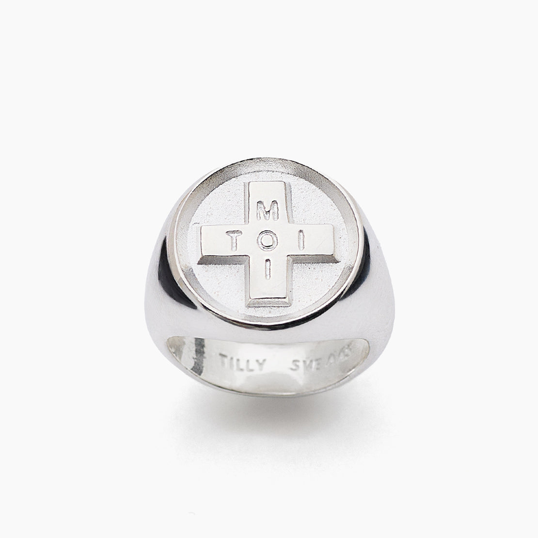 Silver Moi + Toi Signet Ring