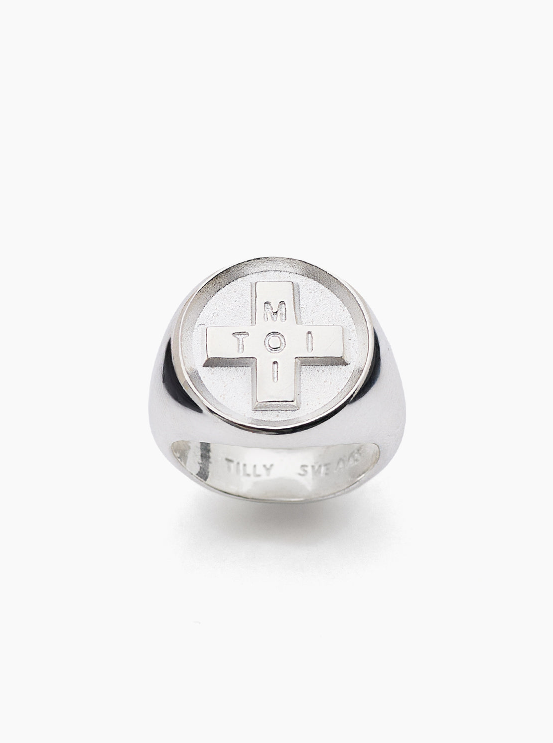 Silver Moi + Toi Signet Ring