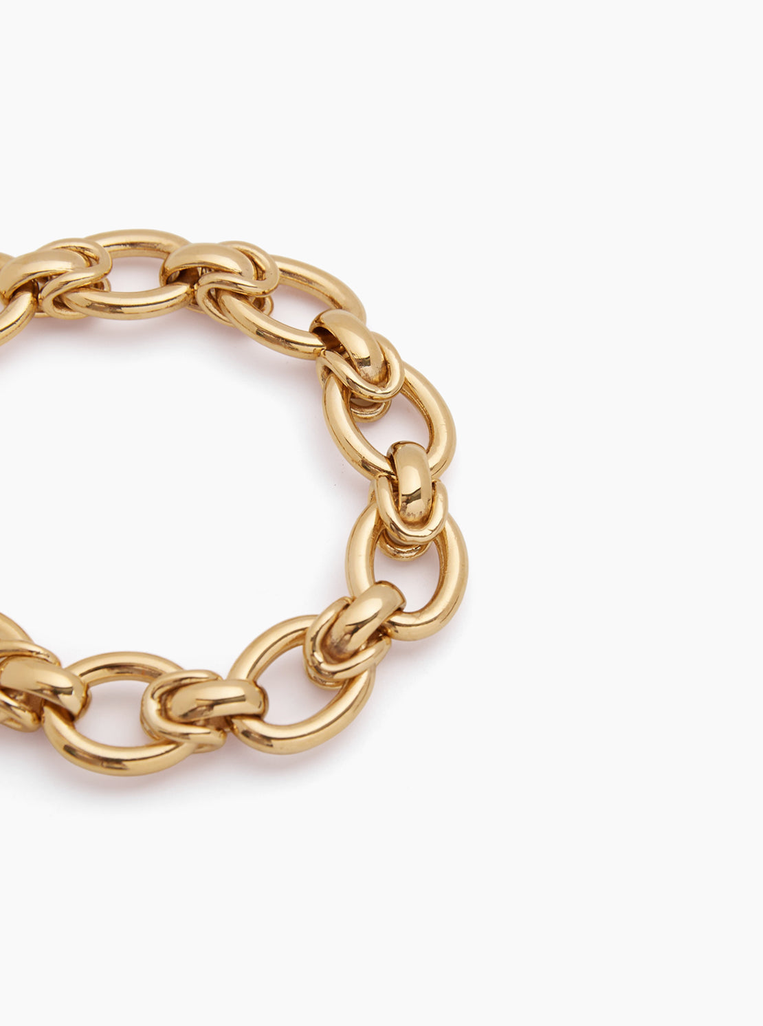 Large Gold Interlock Bracelet