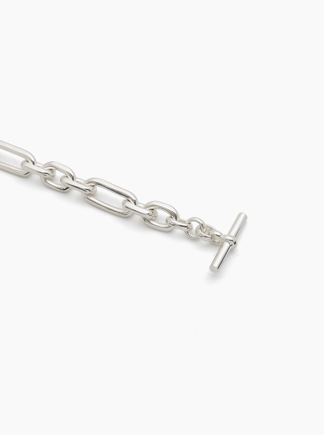 Small Silver Plated Watch Chain Necklace