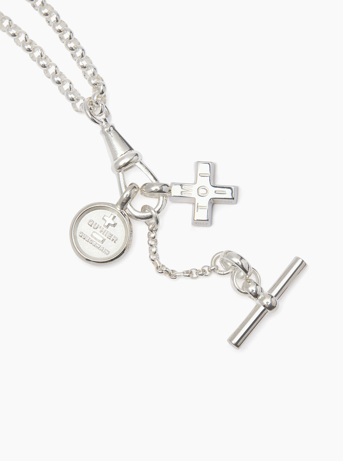 Silver Moi + Toi Cluster on Clipt Belcher Necklace