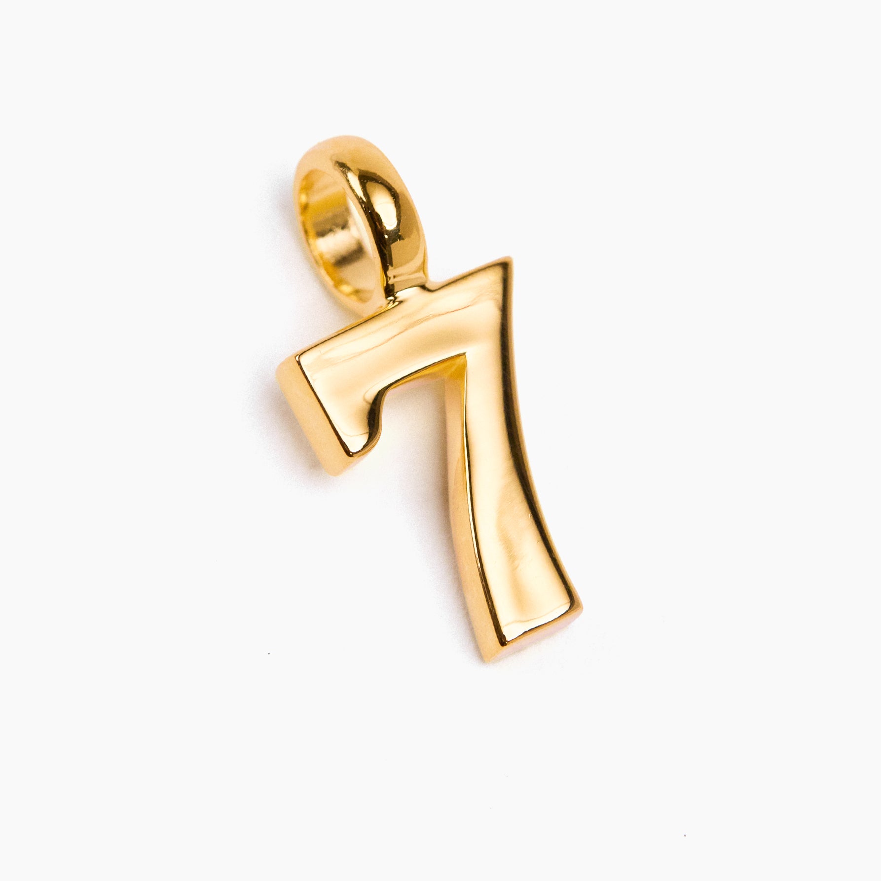 Small Gold 7 Charm