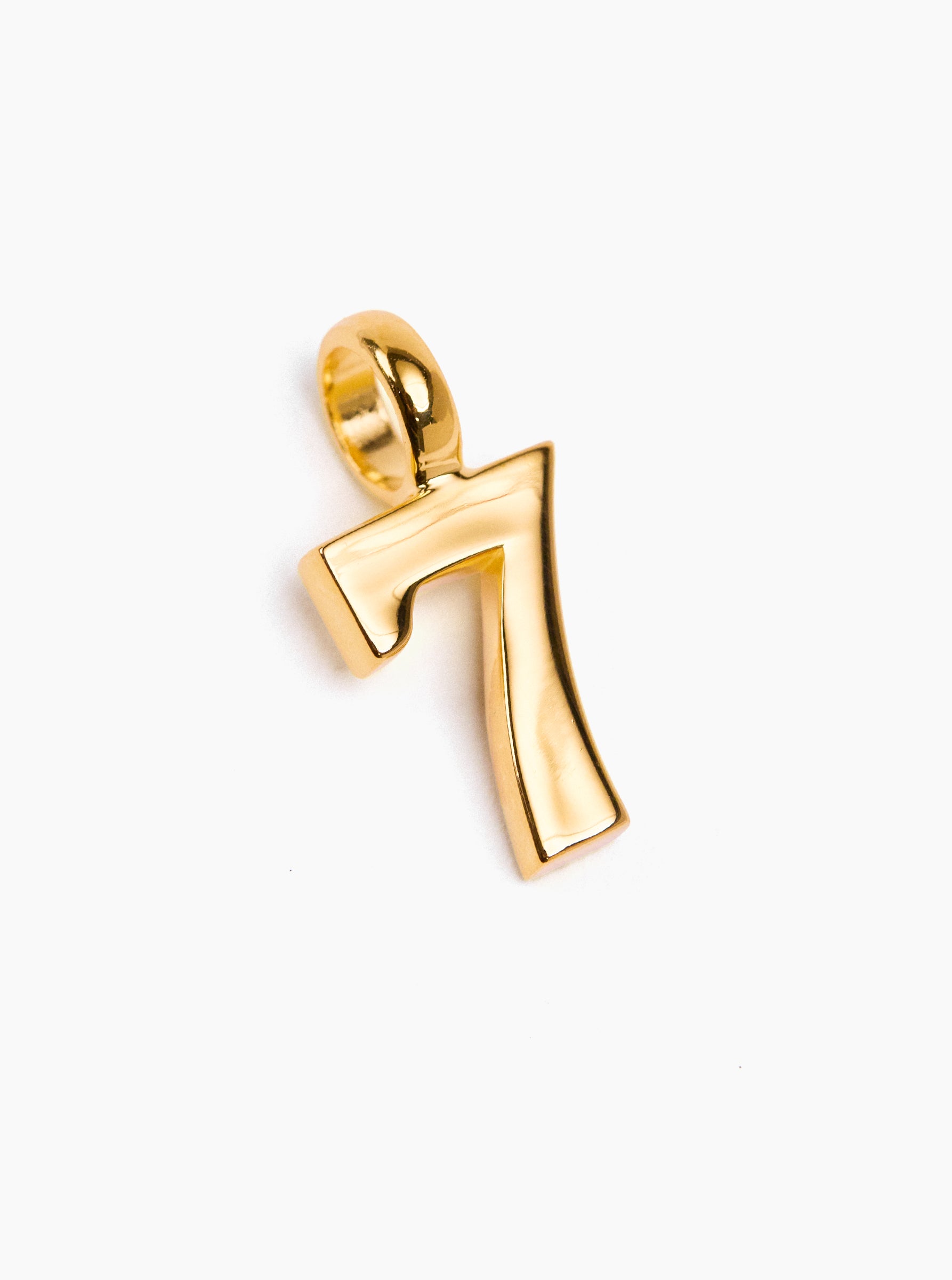 Small Gold 7 Charm