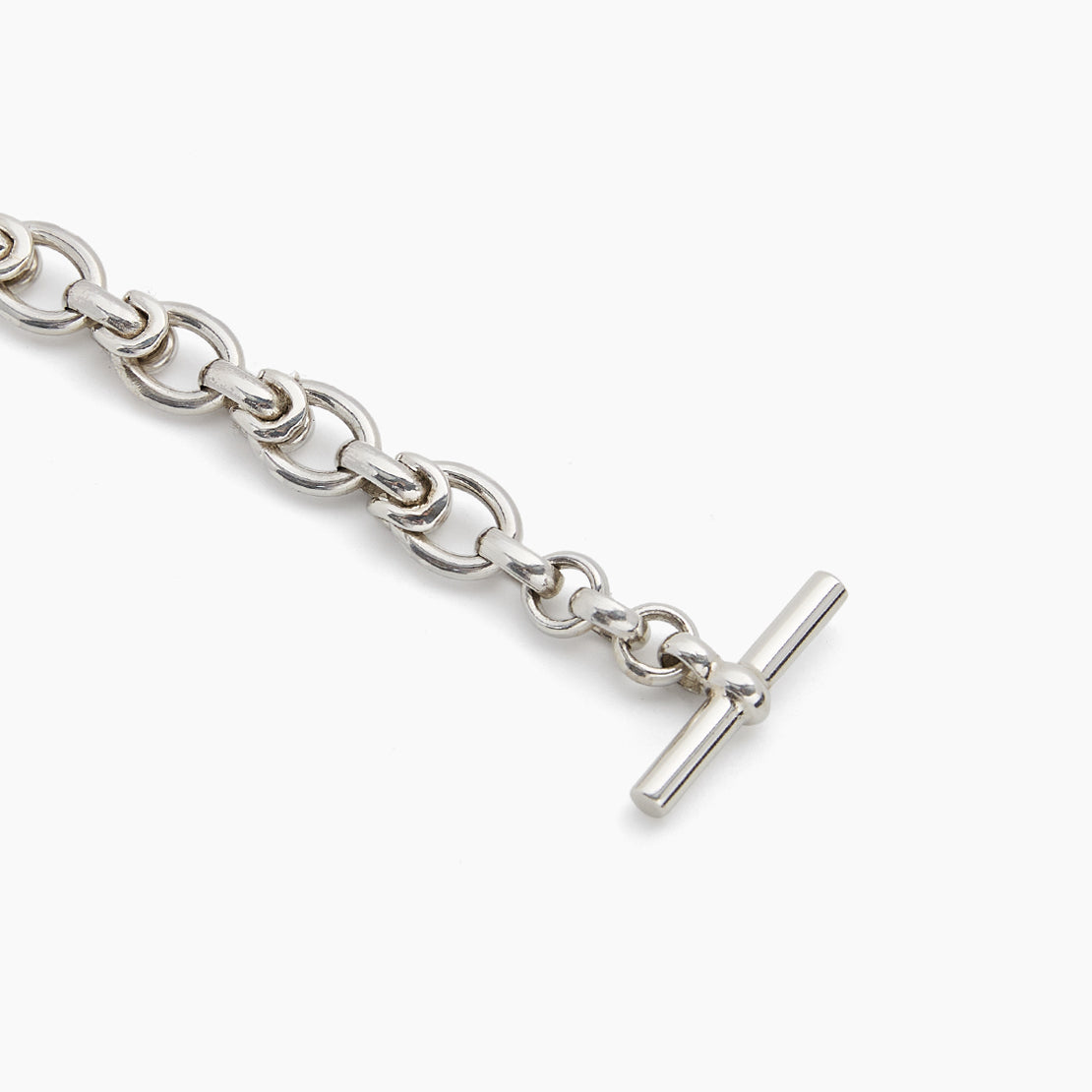 Small Silver Interlock Bracelet