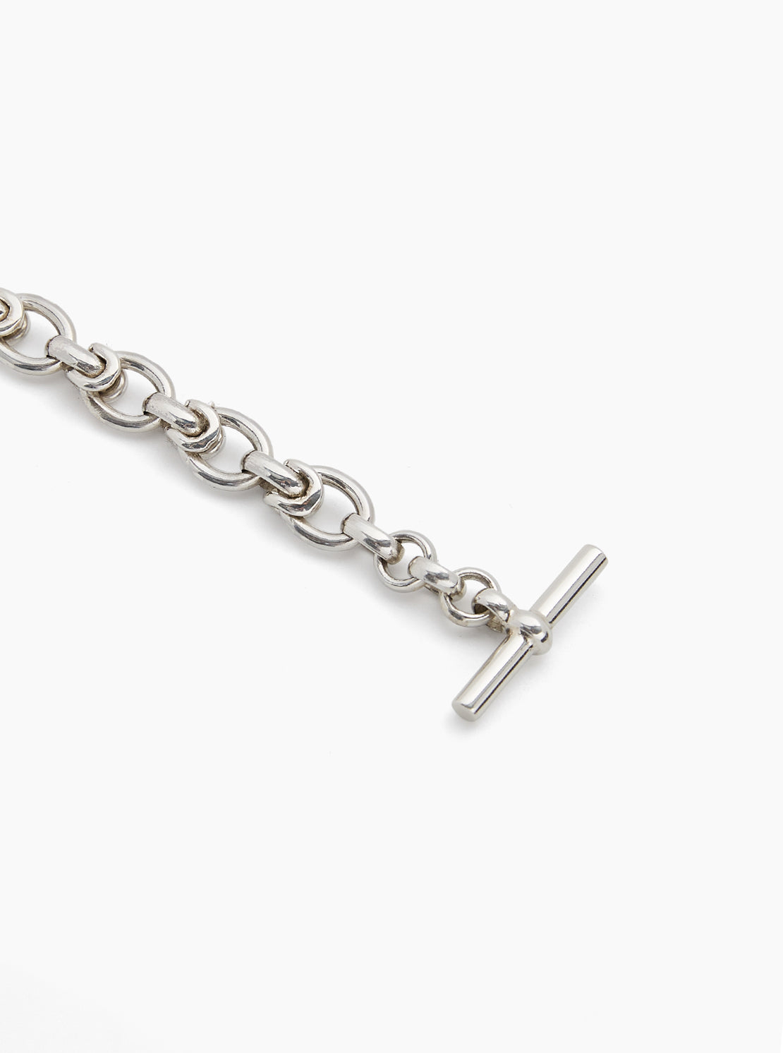 Small Silver Interlock Bracelet