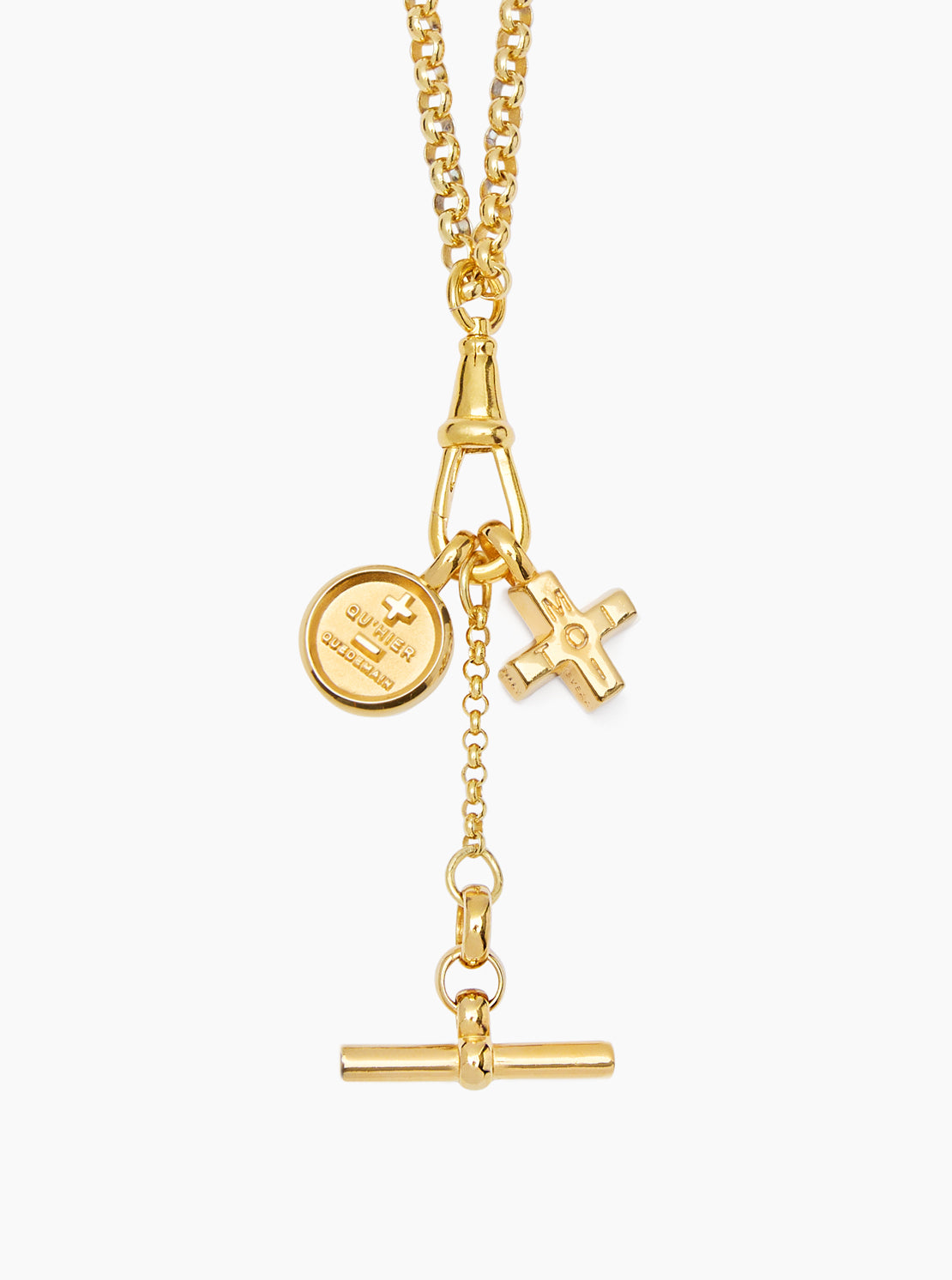 Gold Moi + Toi Cluster on Clipt Belcher Necklace