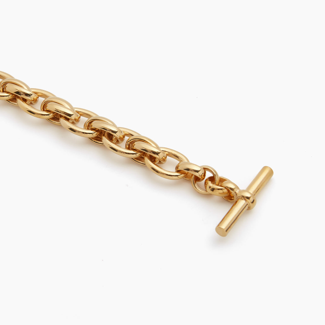 Small Gold Double Linked Bracelet