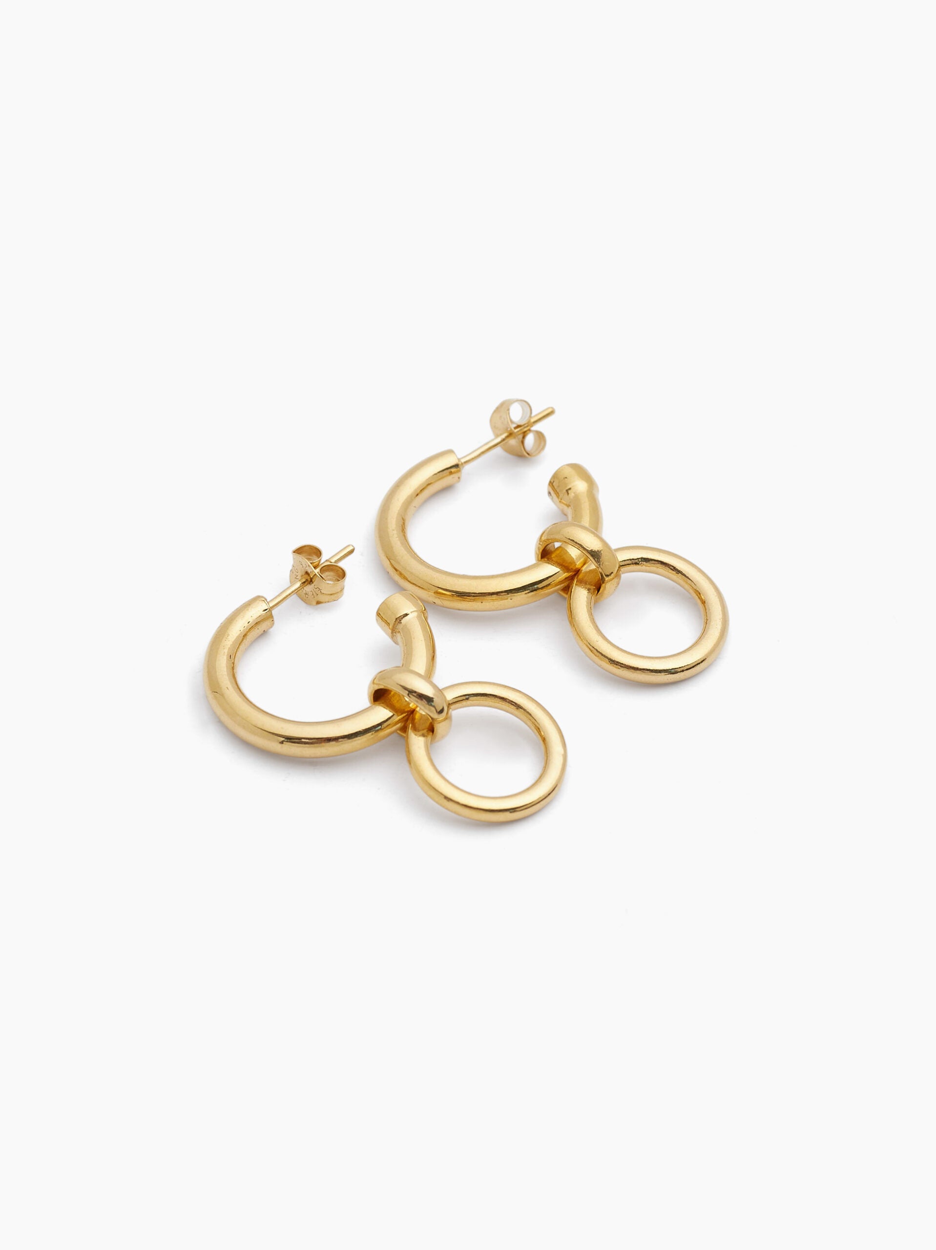 Small Gold Eternity Earrings