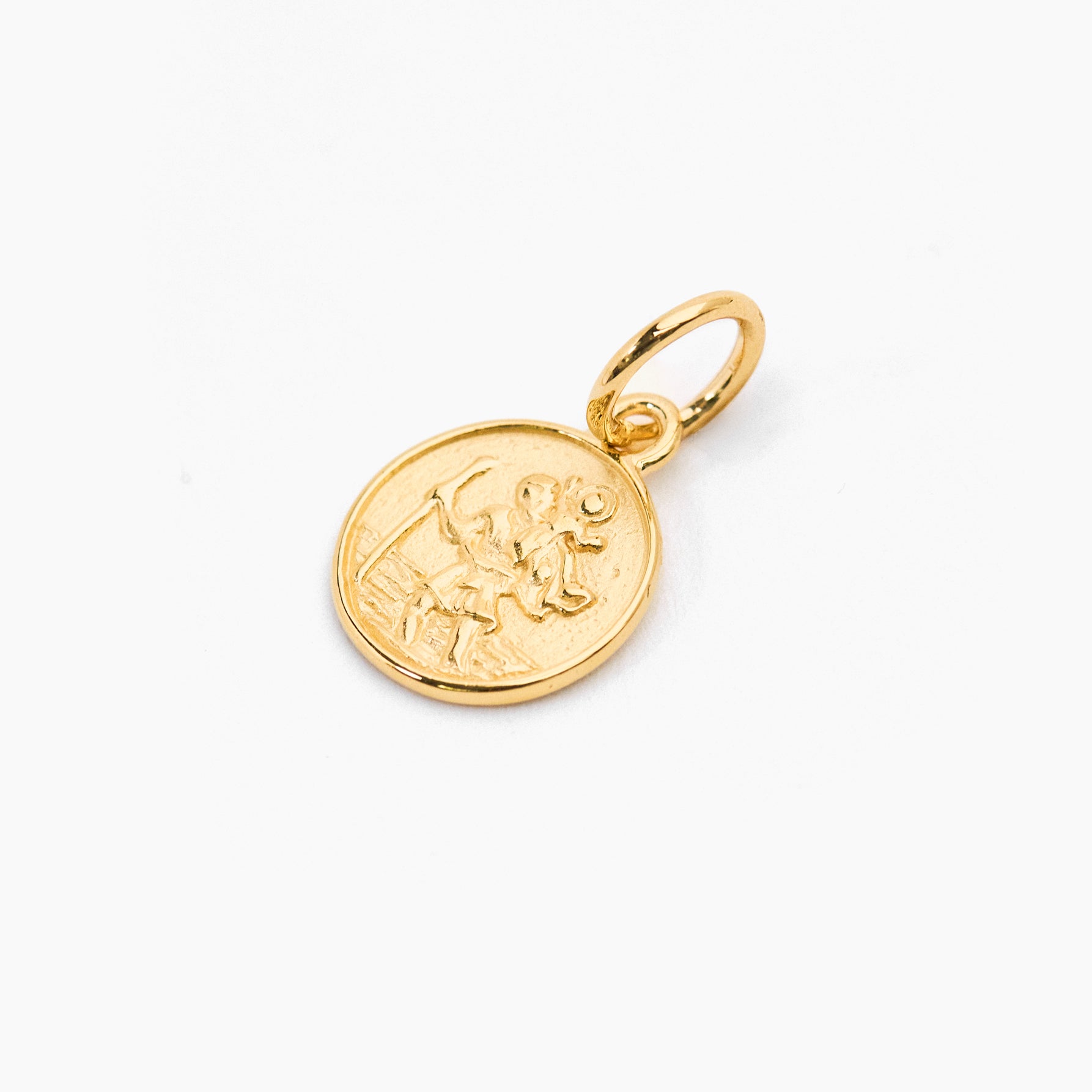 Gold St Christopher Charm