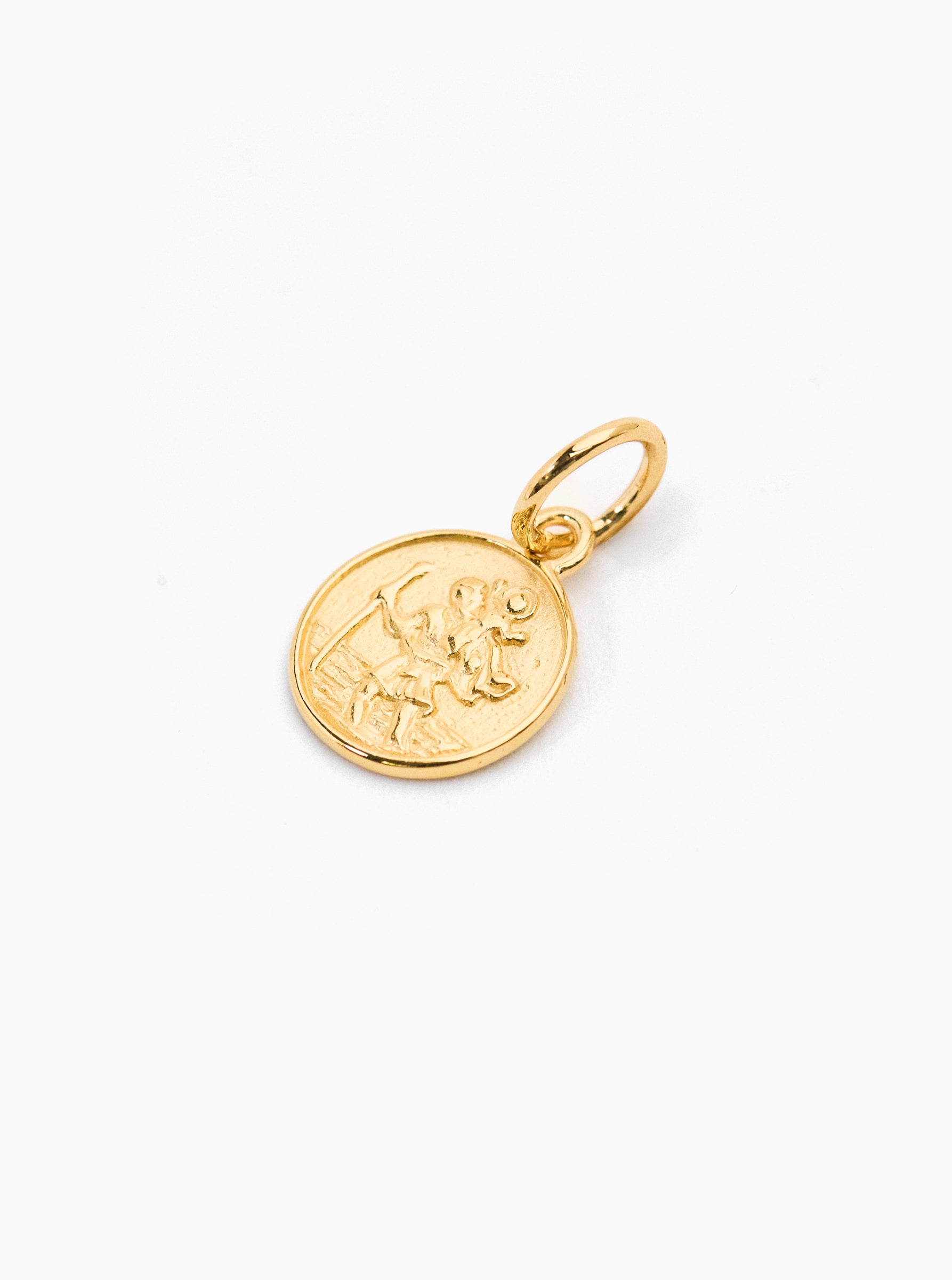 Gold St Christopher Charm