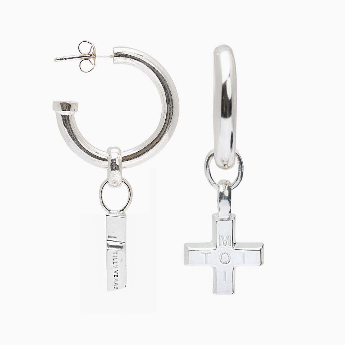 Silver Moi + Toi Earrings