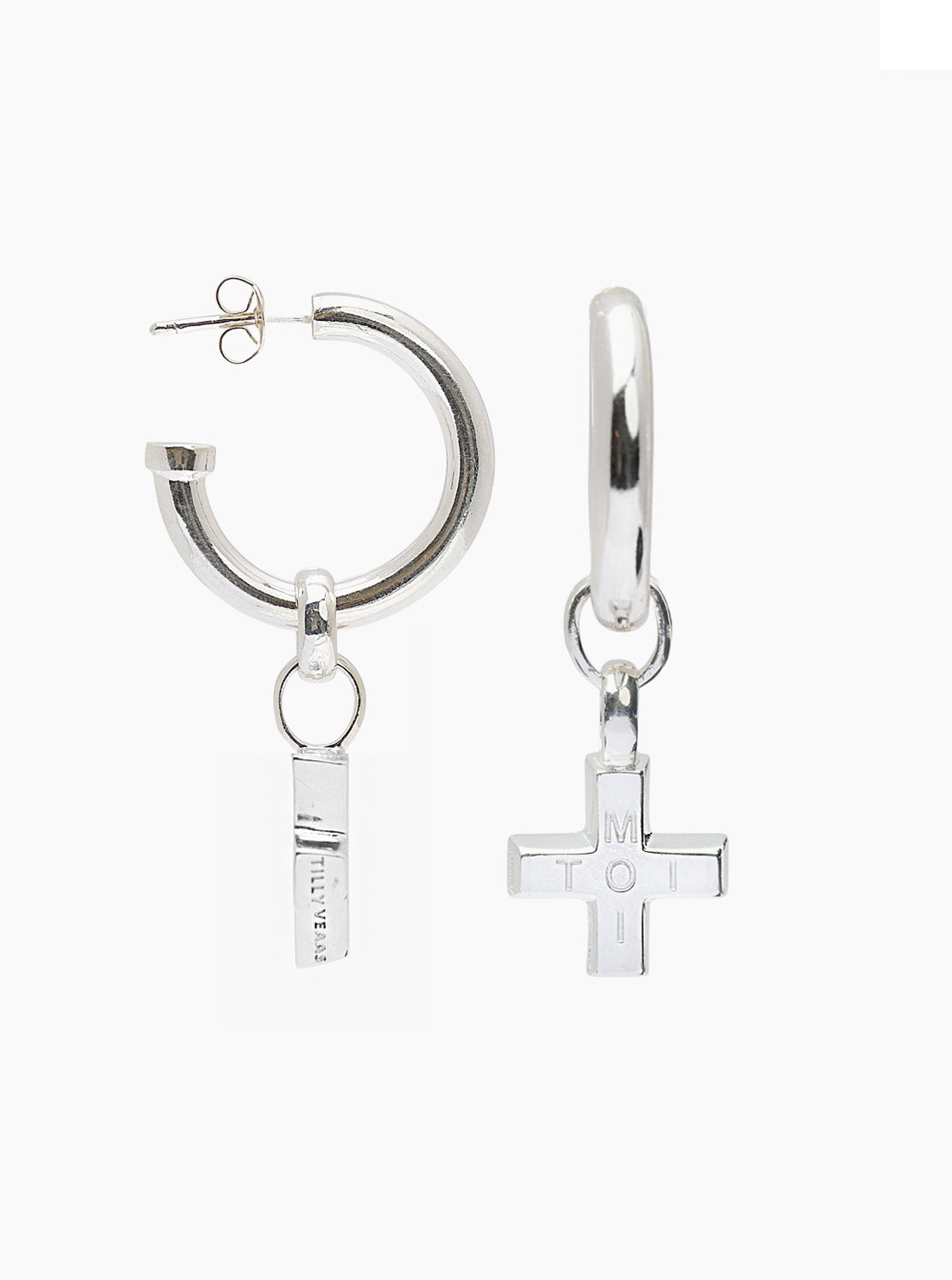 Silver Moi + Toi Earrings