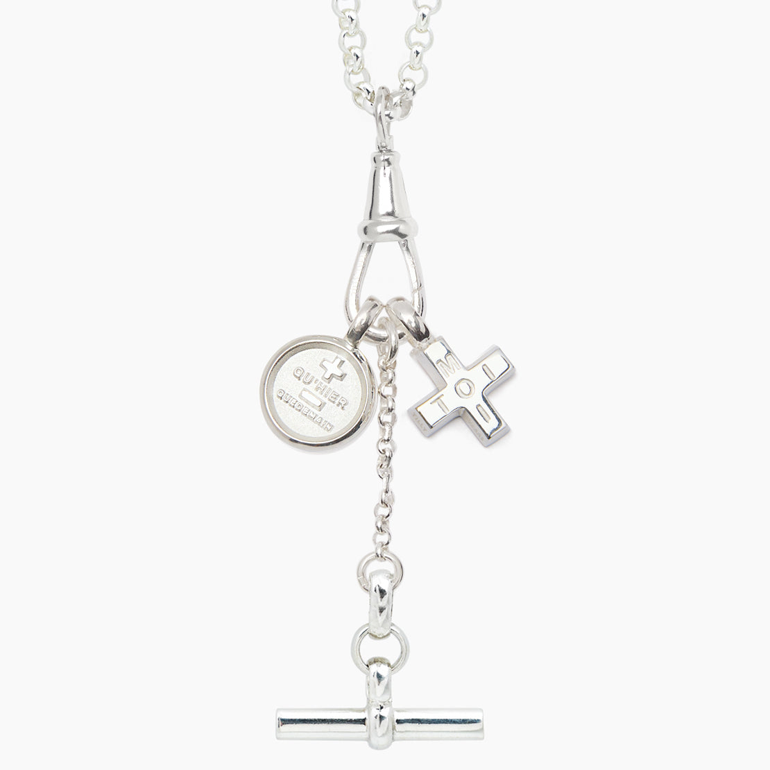 Silver Moi + Toi Cluster on Clipt Belcher Necklace