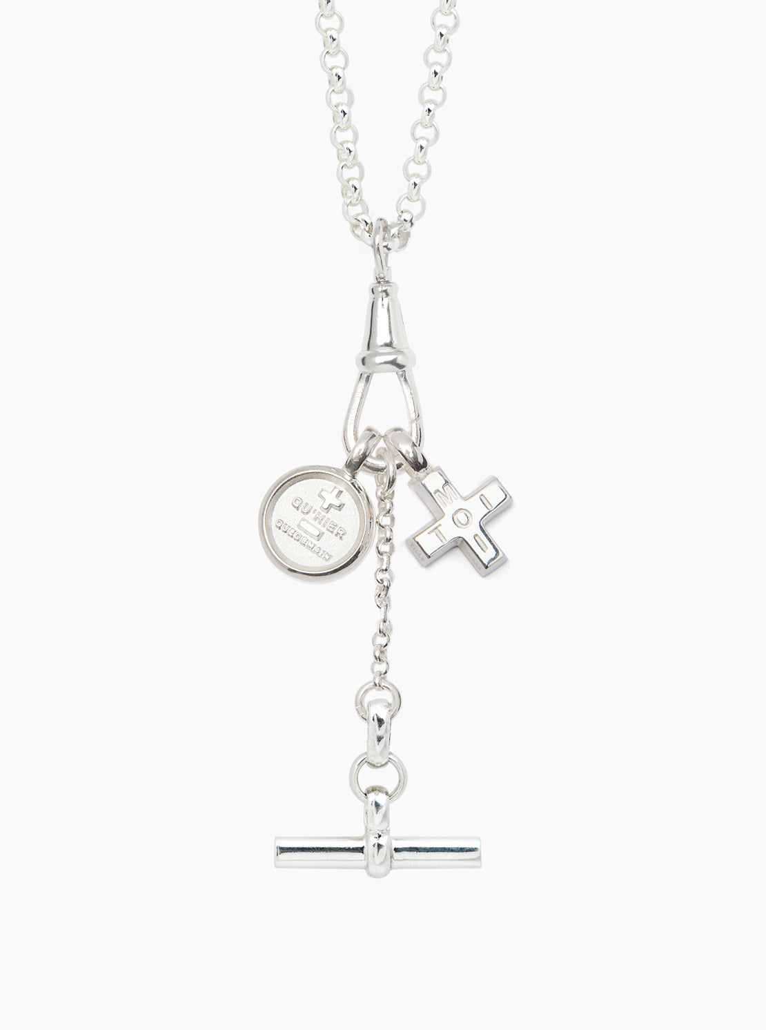 Silver Moi + Toi Cluster on Clipt Belcher Necklace