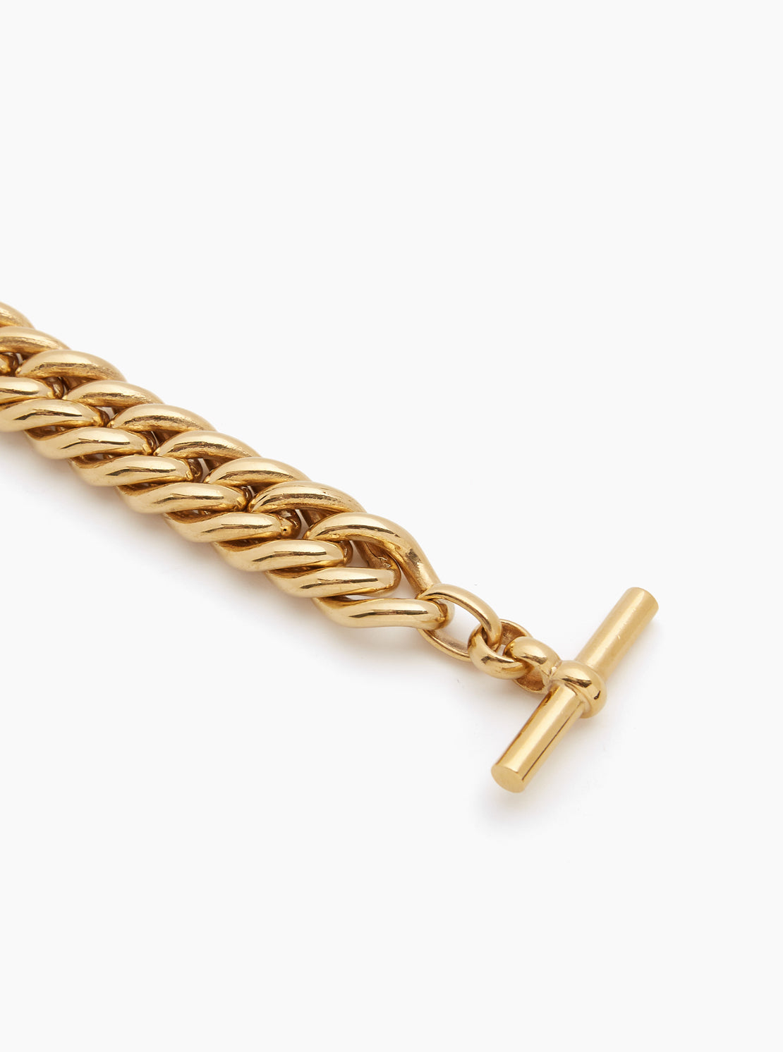 Large Gold Curb Chain Necklace