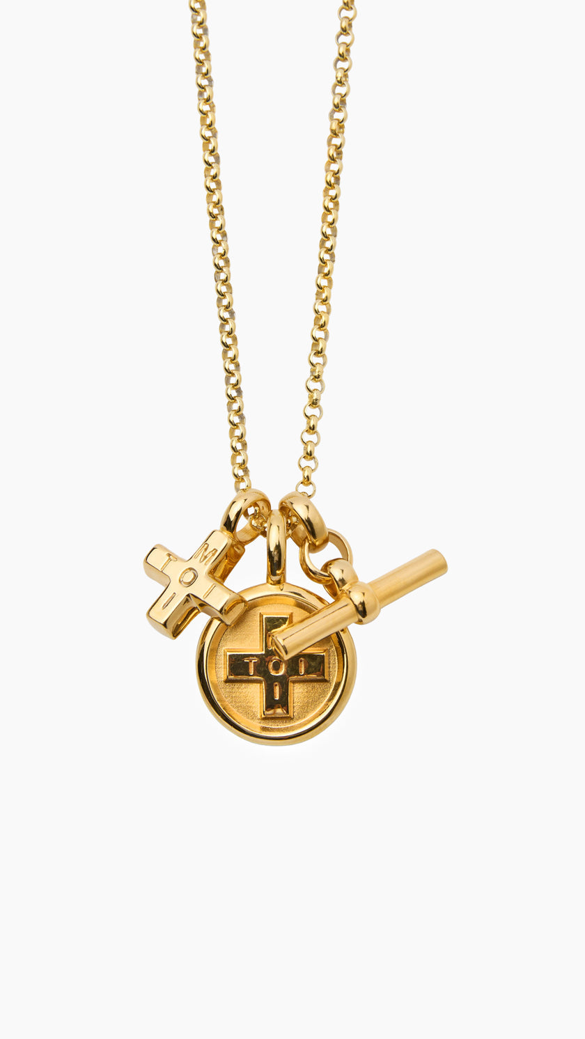 Gold Moi + Toi Cluster on Belcher Chain
