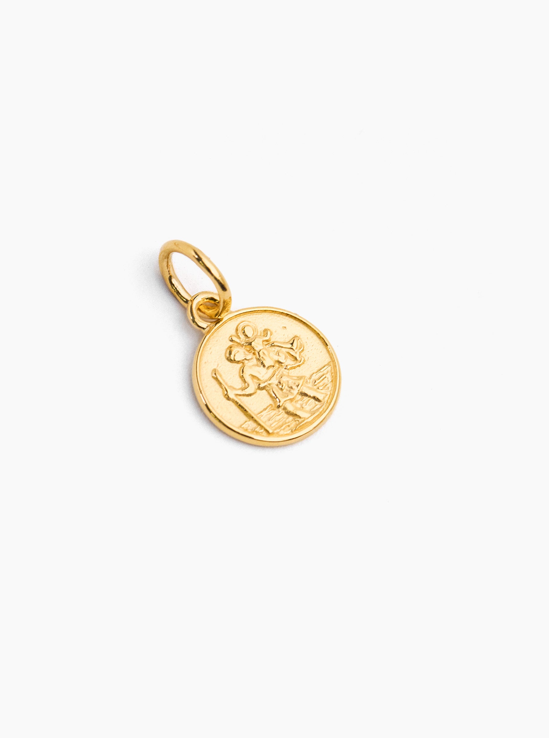 Gold St Christopher Charm