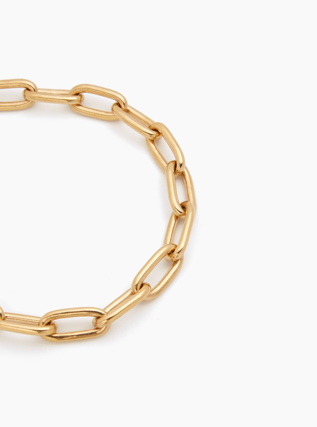 Medium Gold Oval Chain Necklace