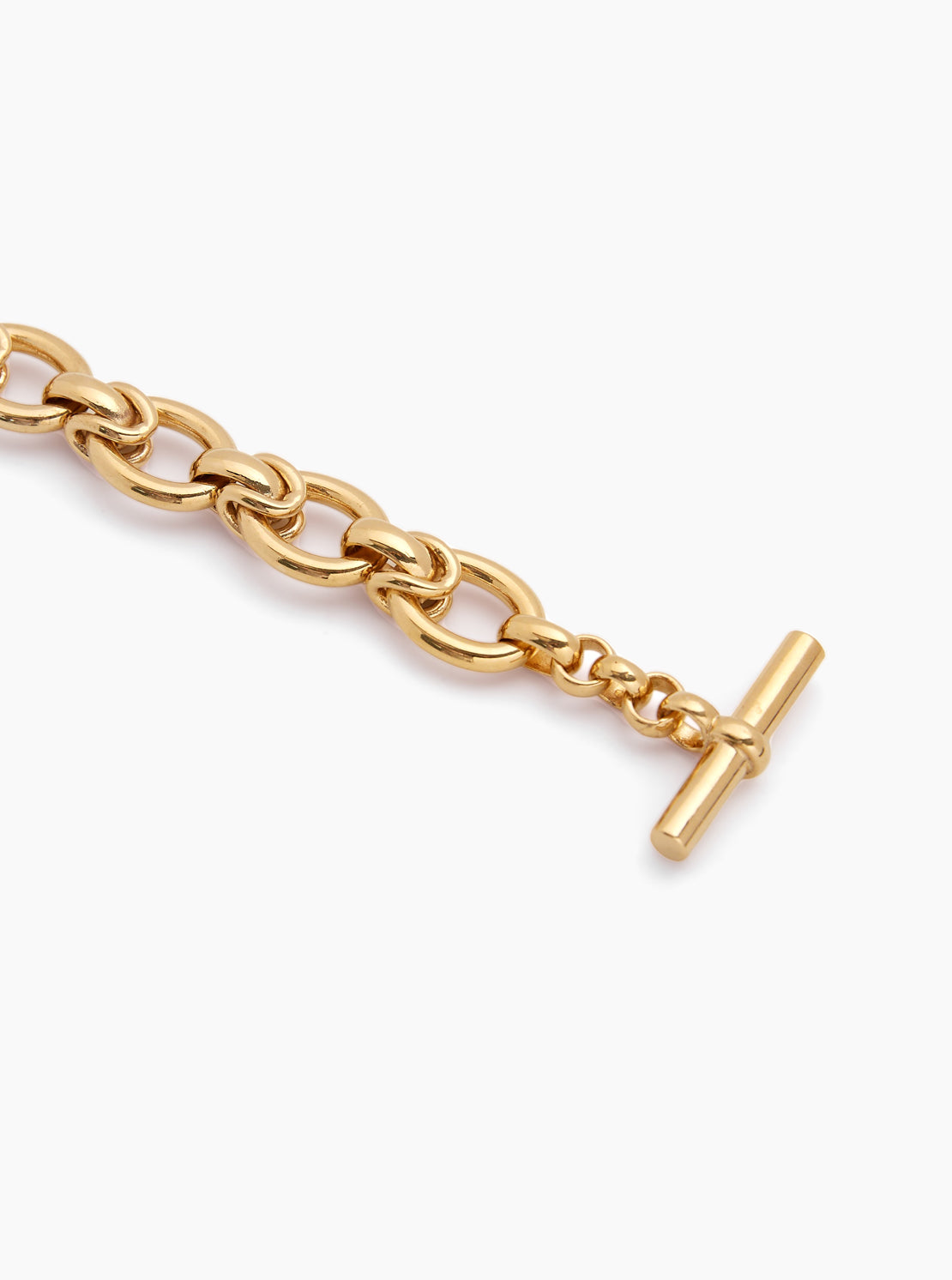 Large Gold Interlock Bracelet