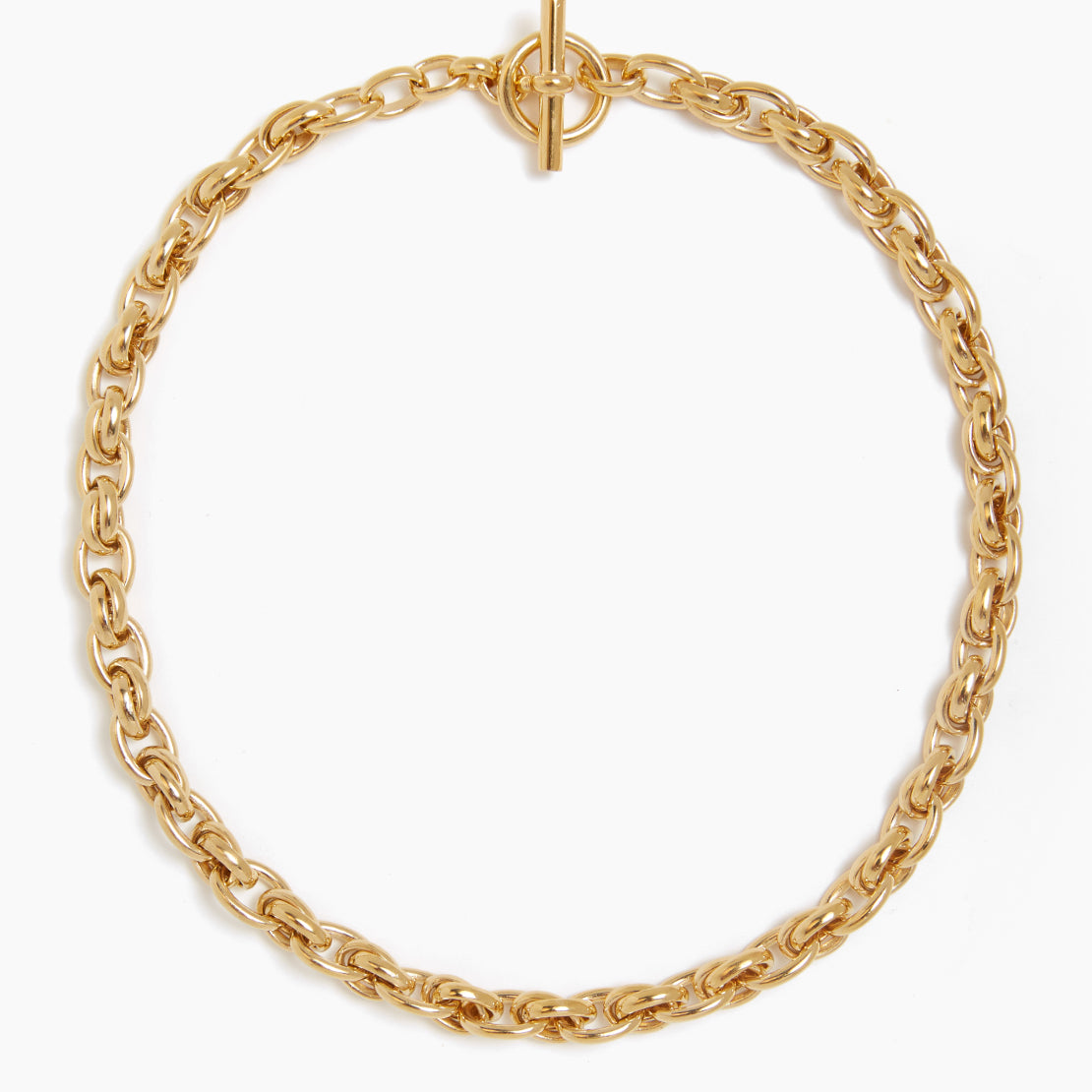 Small Gold Double Linked Necklace