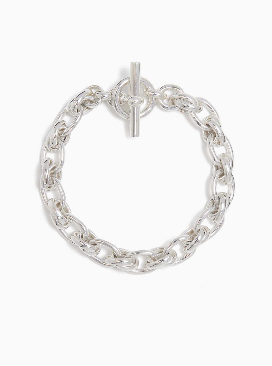 Small Silver Double Link Bracelet